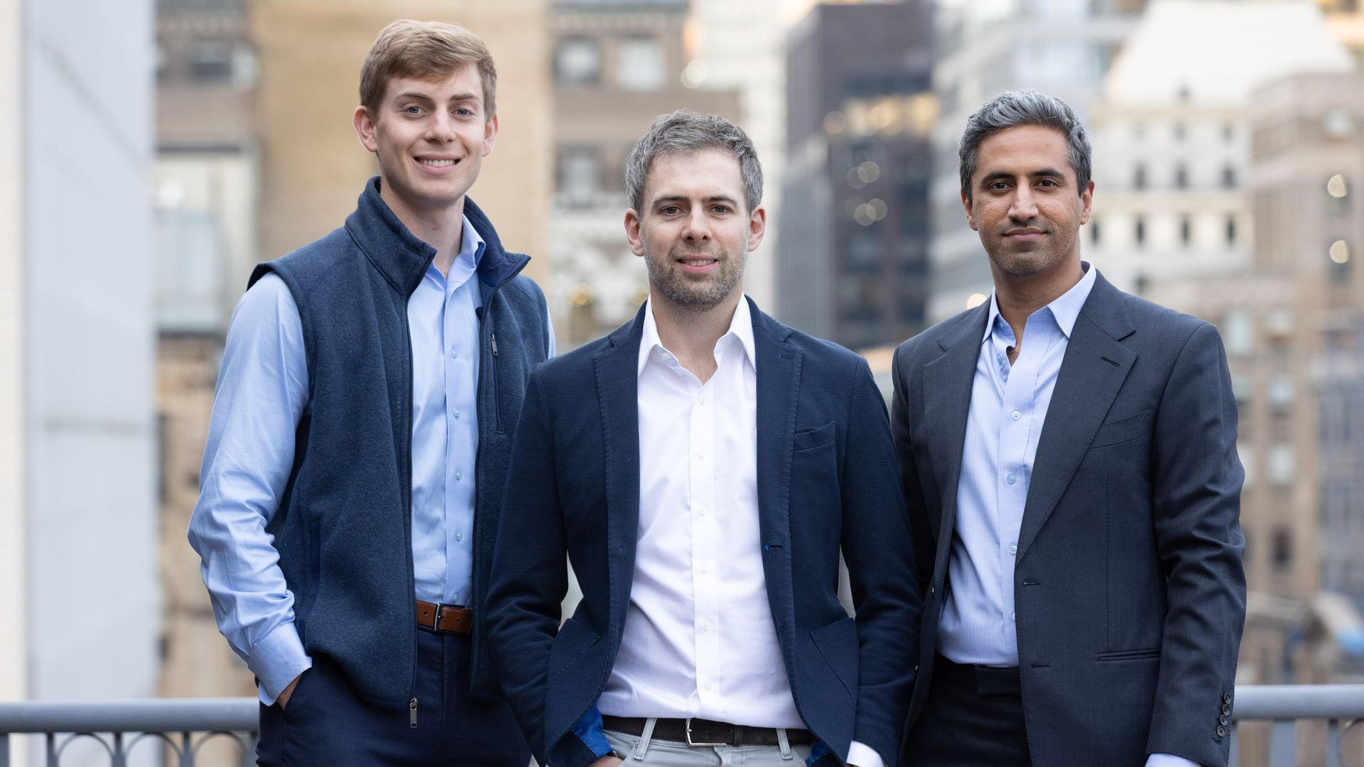 Oisin Hanrahan, Umang Dua and Jordan Weitz, the founders of Keychain, are pictured.