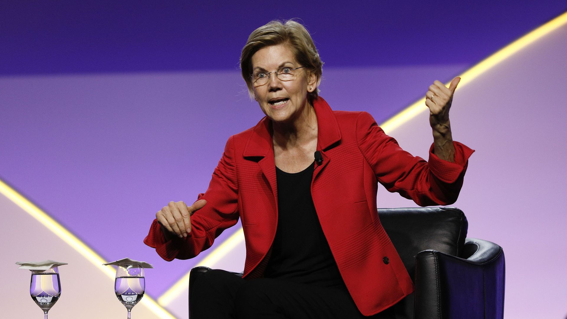 Democratic presidential candidate U.S. Sen. Elizabeth Warren (D-MA) participates in a Presidential Candidates Forum at the NAACP 110th National Convention on July 24, 2019 in Detroit, Michigan.
