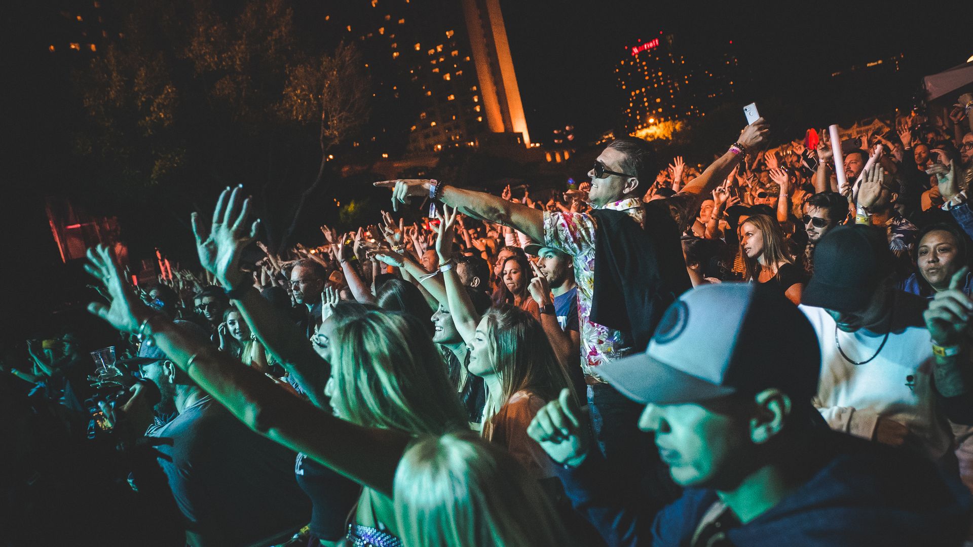 Crowd shot of the Wonderfront Music & Arts Festival