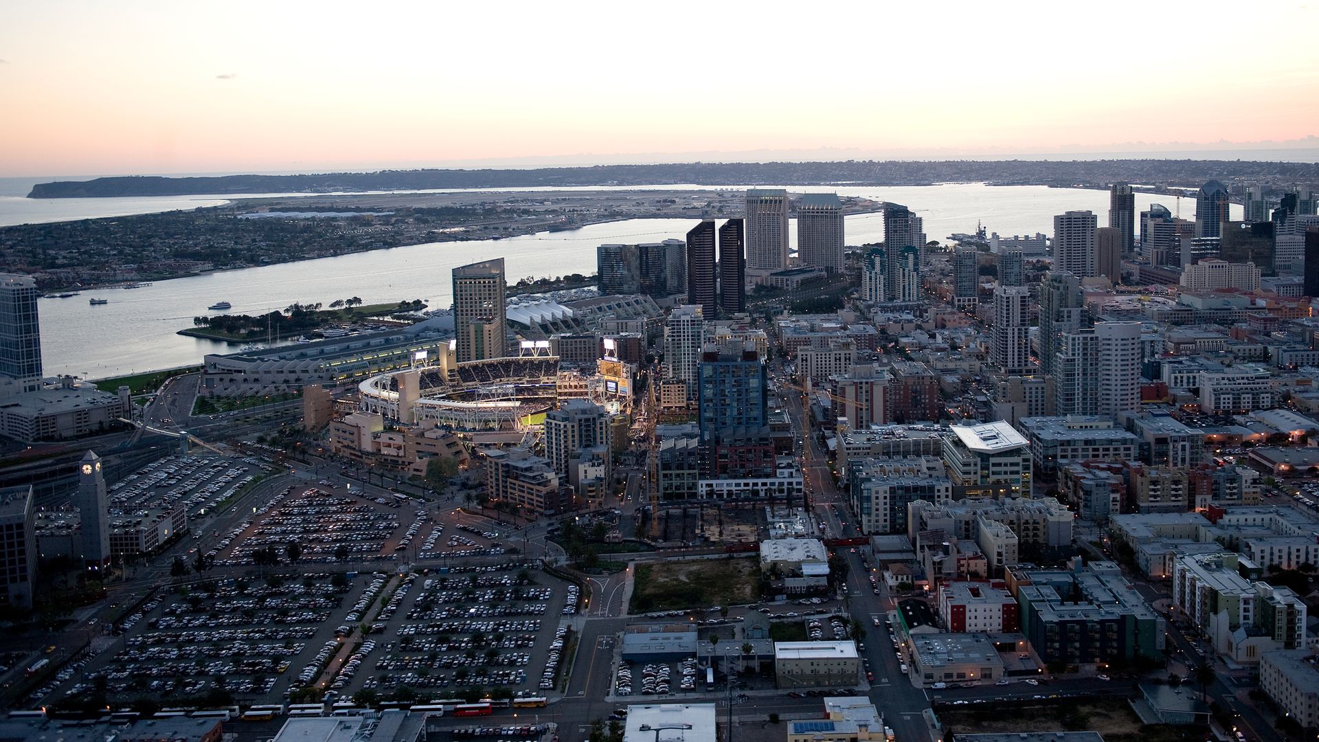 A view of downtown Petco Park in downtown San Diego in 2009