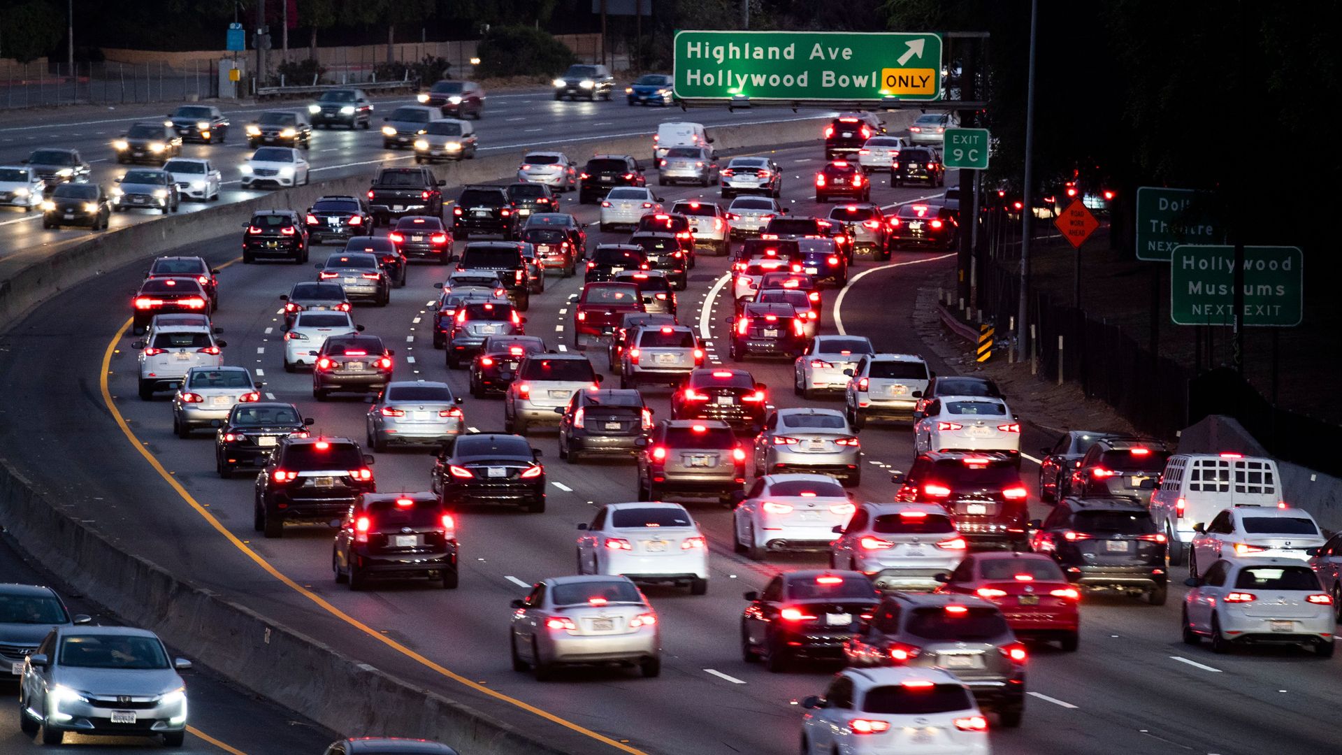 cars in traffic