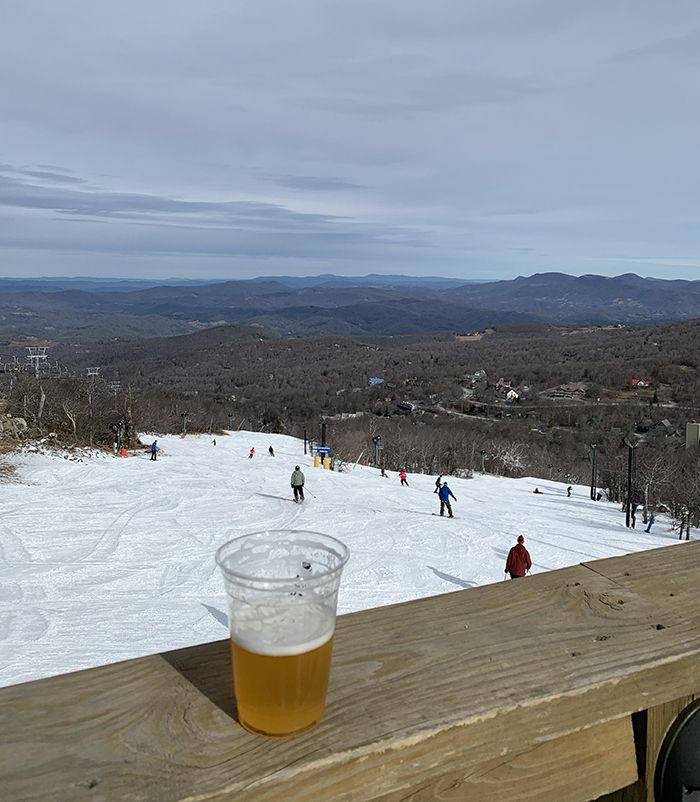 beech mountain slopes and beer
