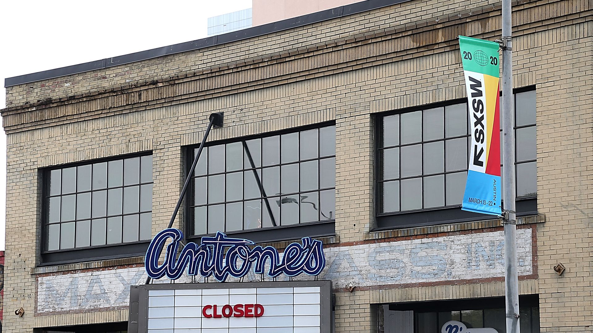 A closed night-club in downtown Austin.