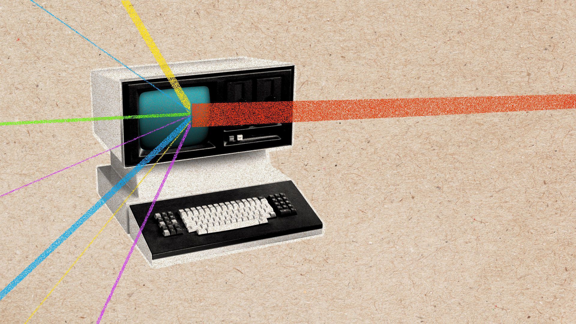 A computer repelling a cyber attack and splintering it into pieces