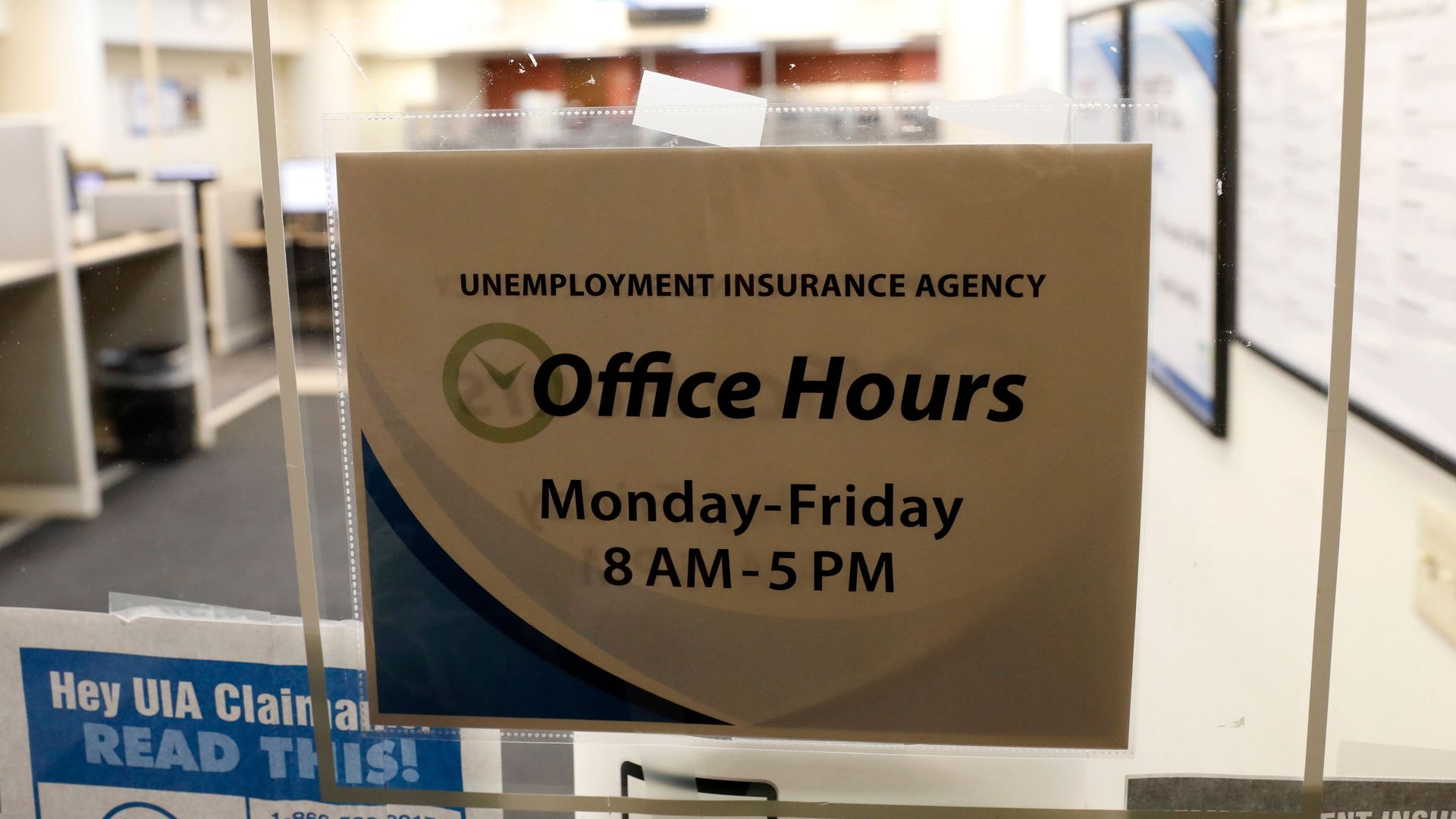 Photo of an unemployment office in Michigan