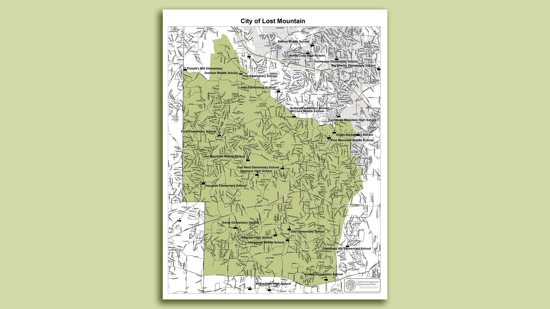 Lost Mountain boundaries