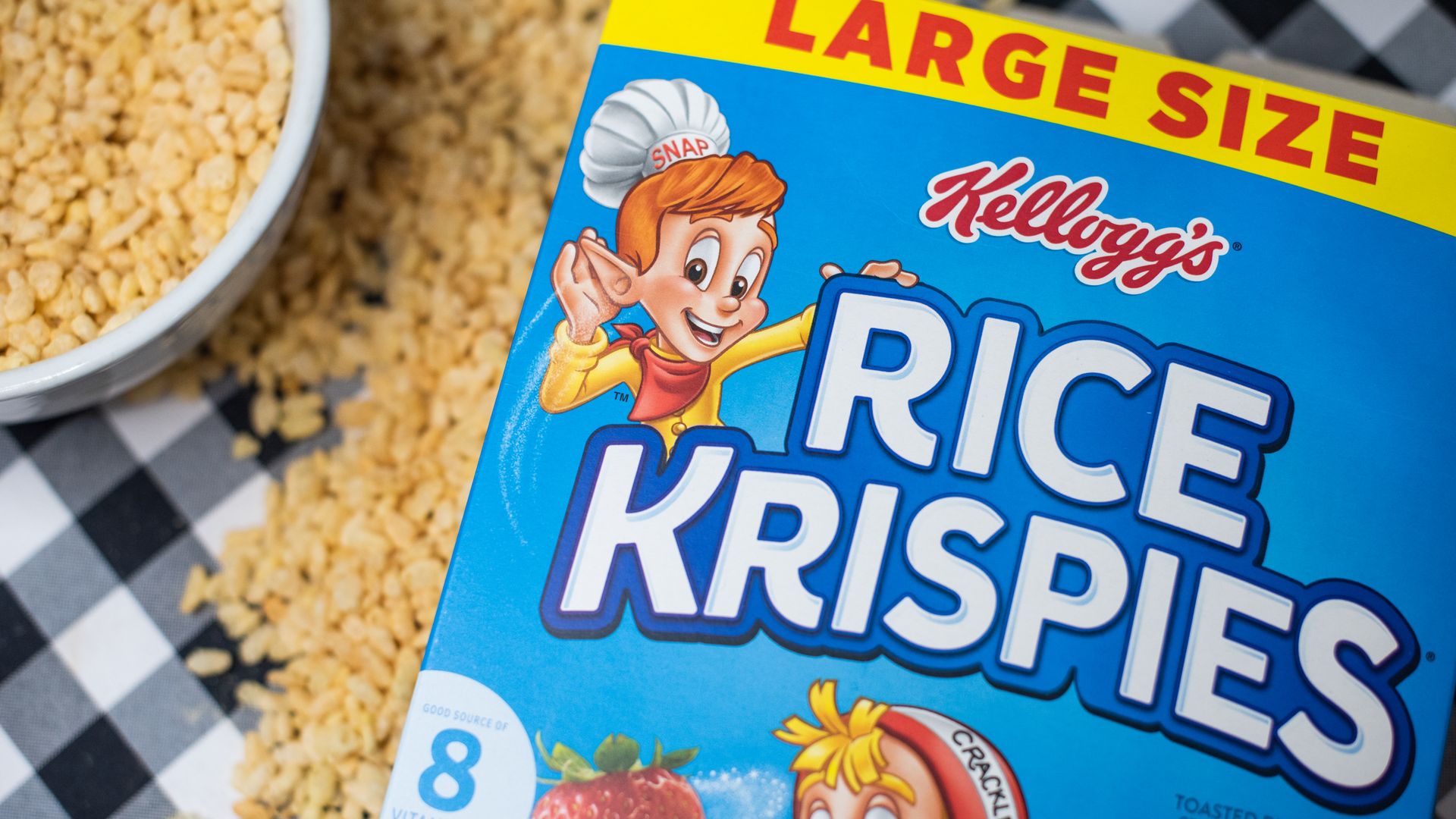 A Rice Krispies box