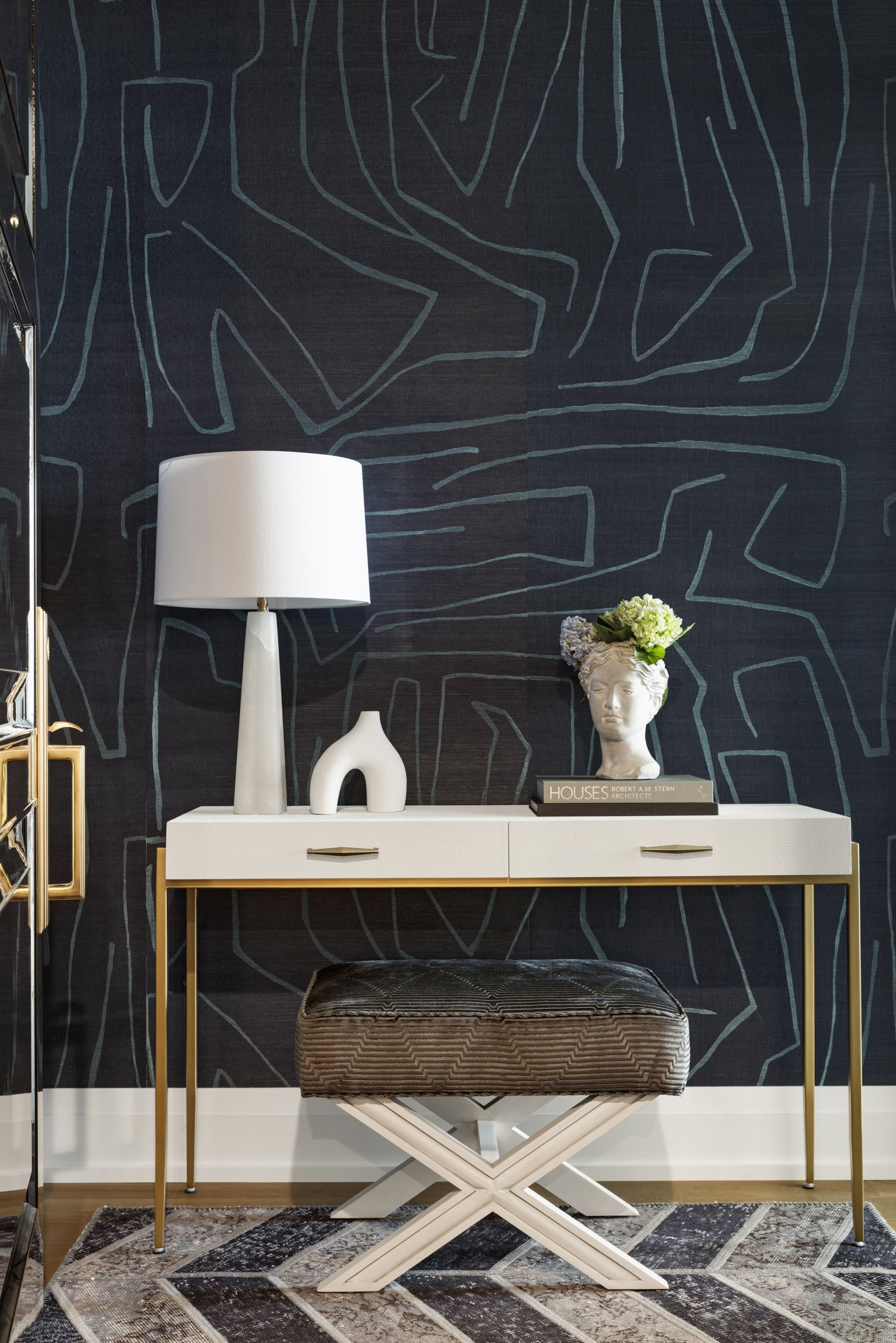 patterned wallpaper