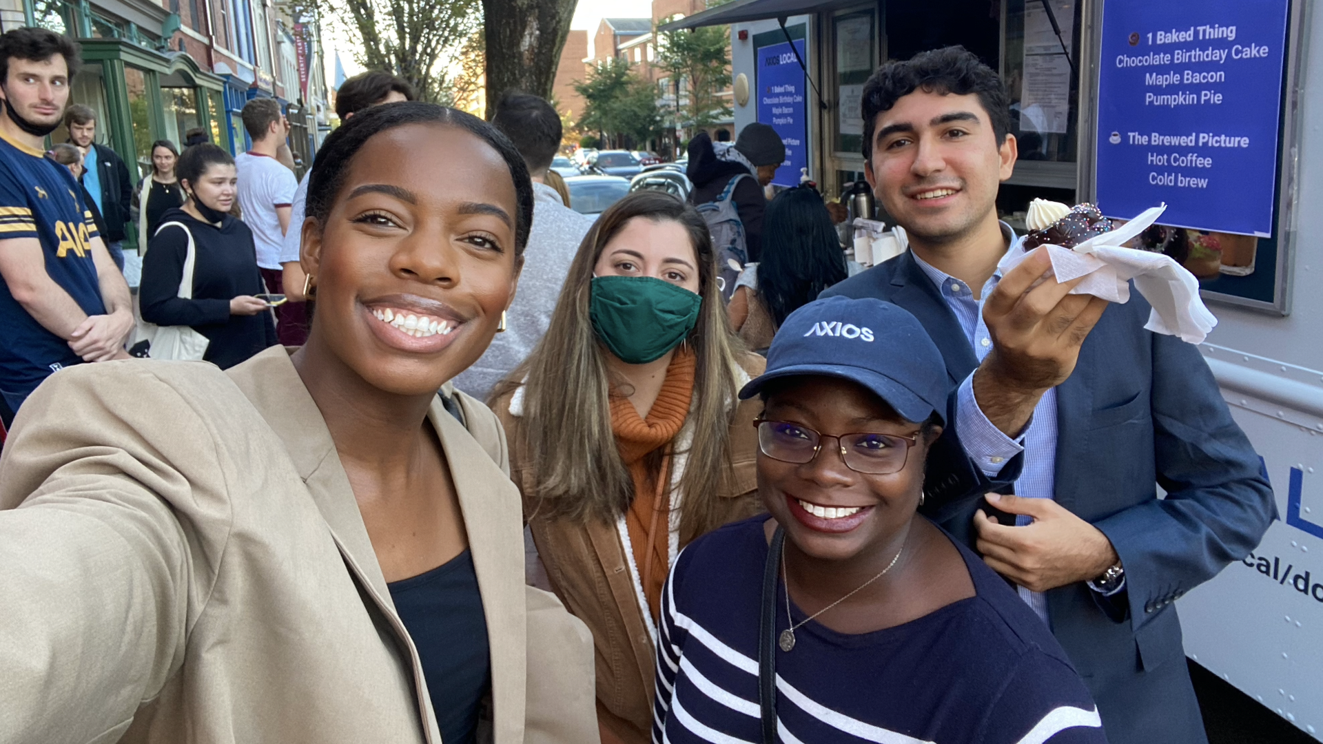 From left: Paige Hopkins, Chelsea Cirruzzo, Kayla Sharpe, Cuneyt Dil.