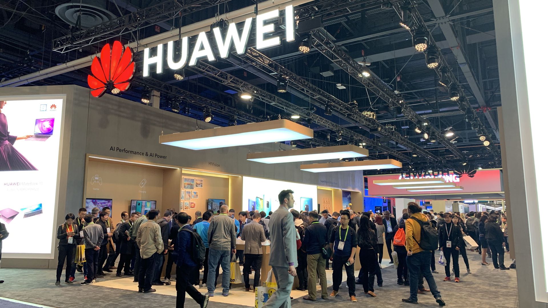 Huawei's booth at CES 2019.
