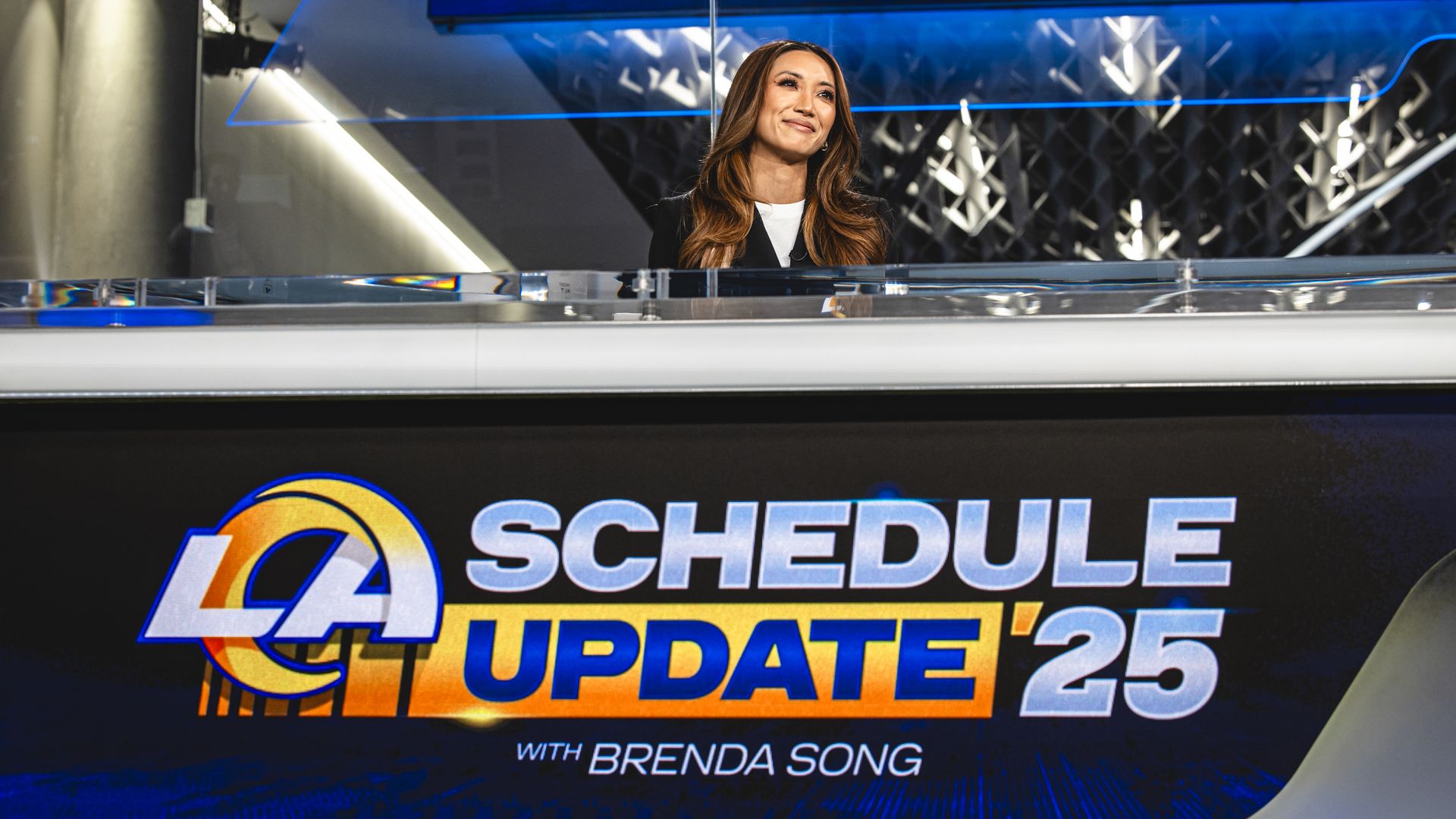 Actress Brenda Song in LA Ram Schedule Release Video