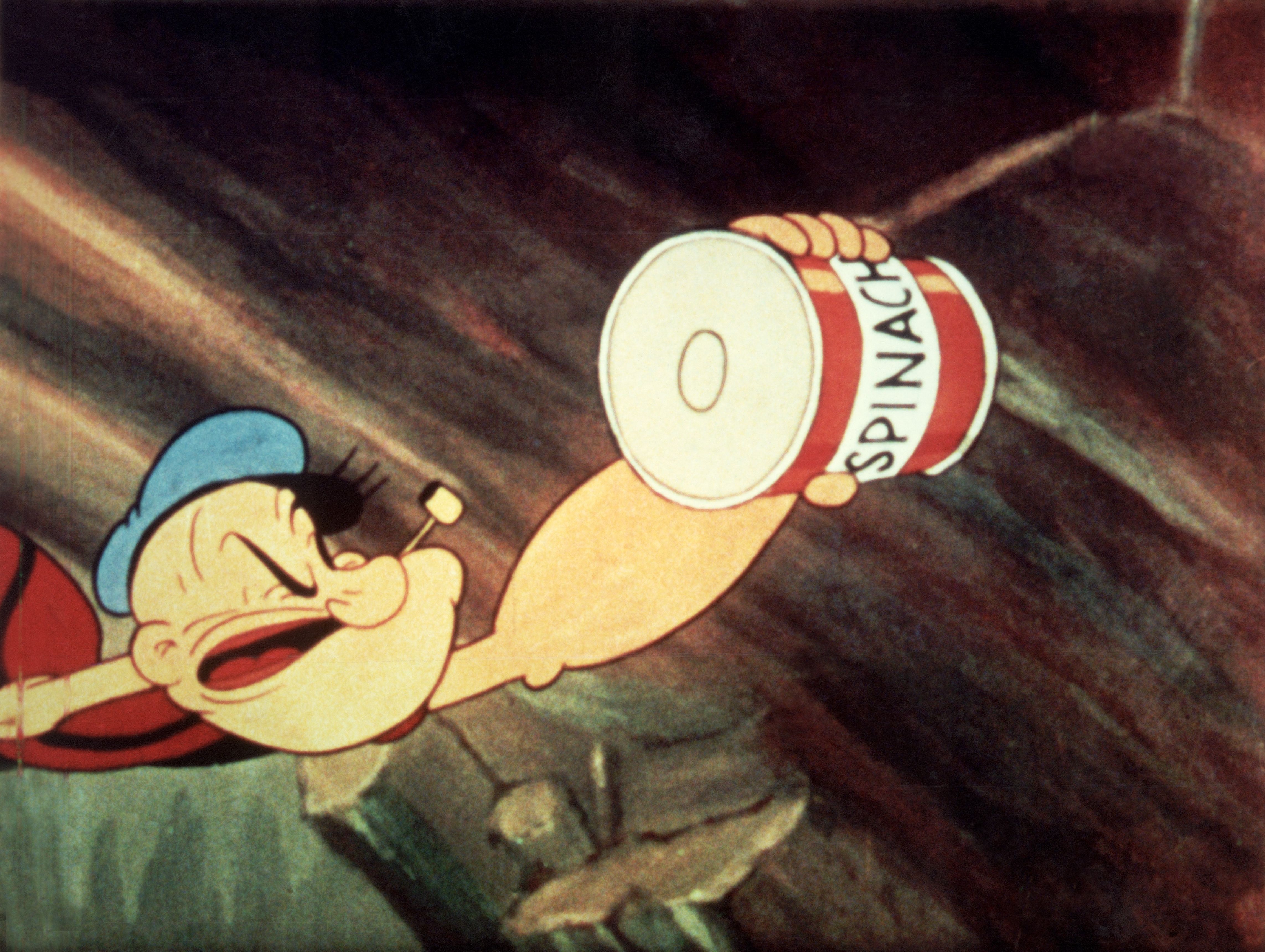 A still from a Popeye film released around 1945.