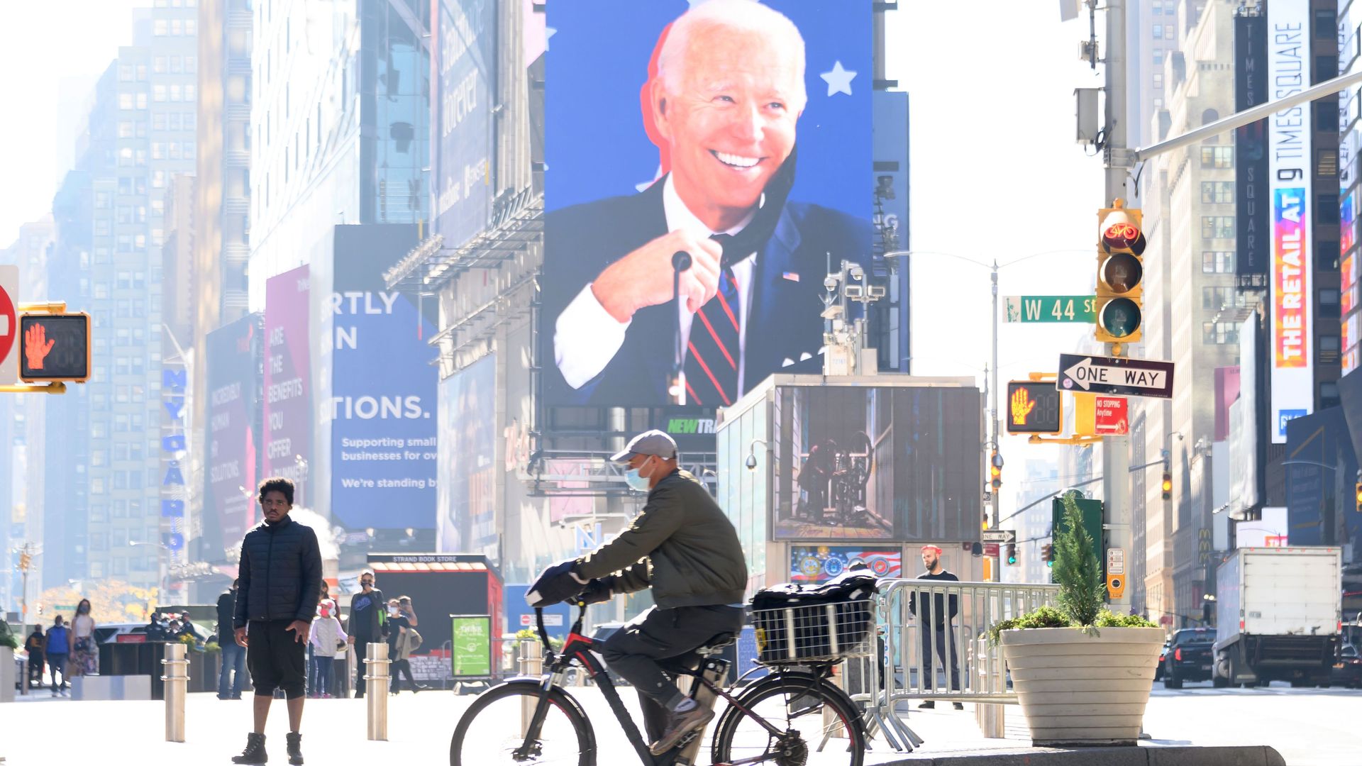 Times Square Joe Biden