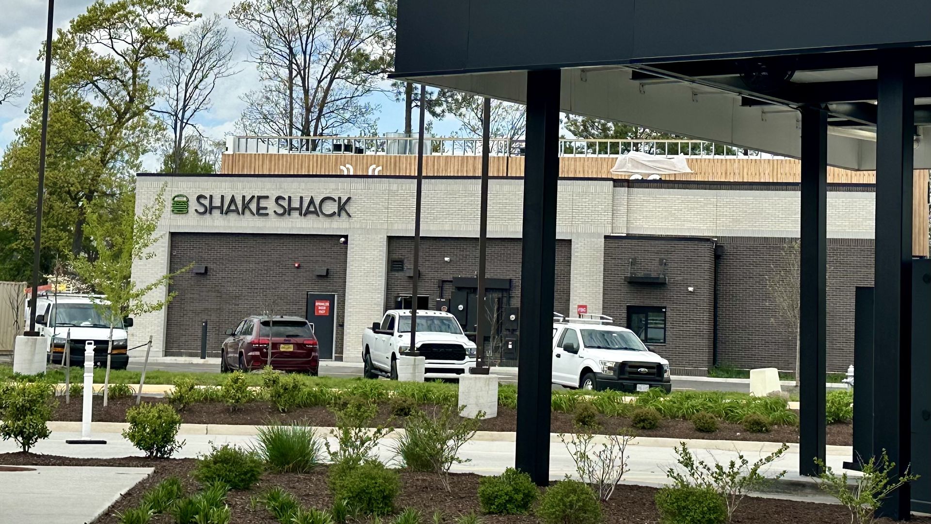 The outside of a Shake Shack burger joint