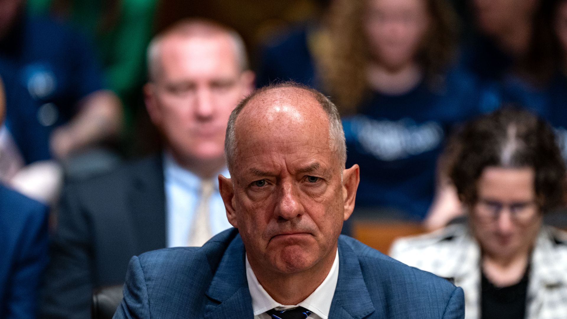 UnitedHealth Group CEO Andrew Witty testifying in front of a Congressional Committee on May 1.