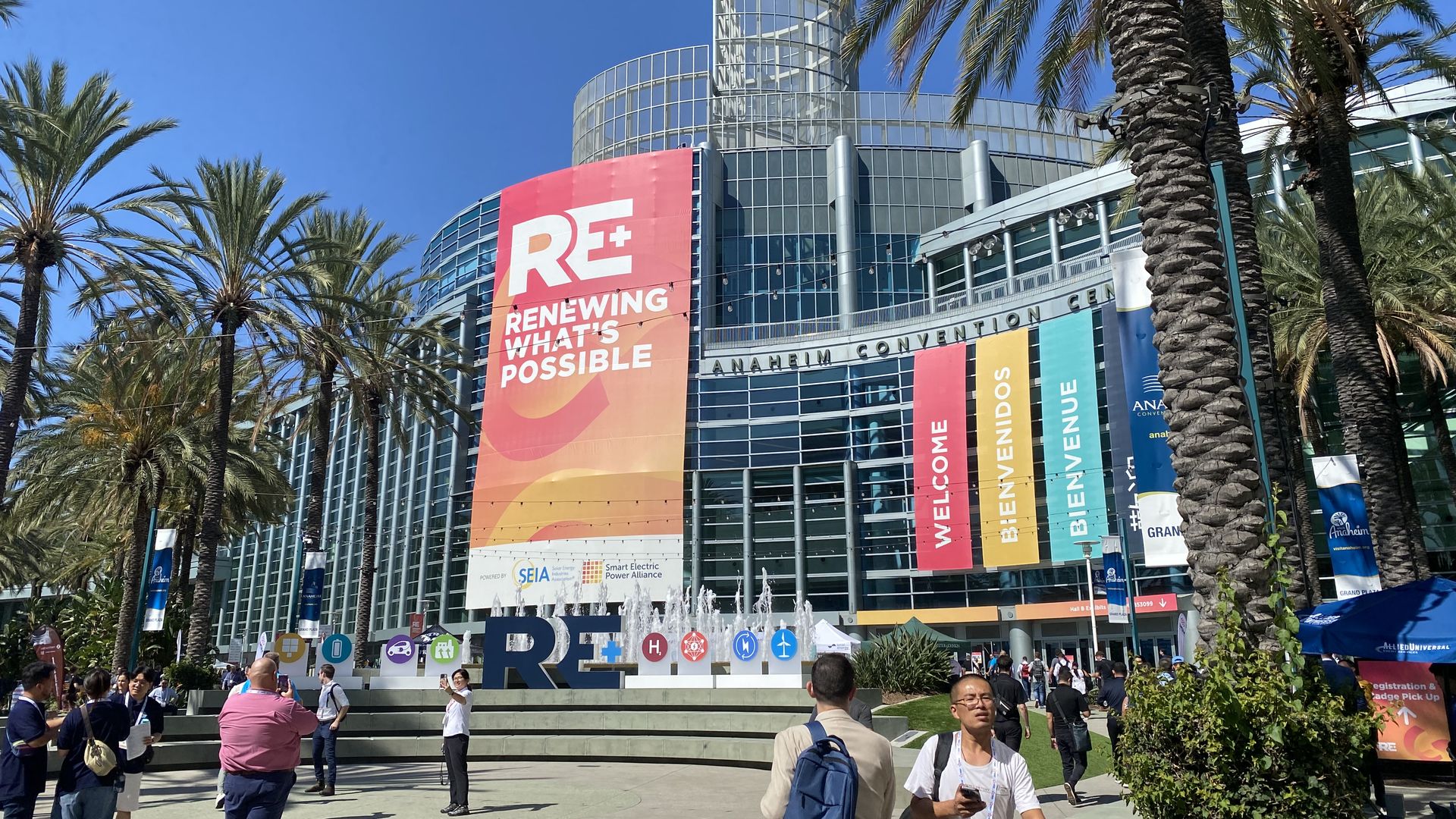 The RE+ solar conference kicked off in Anaheim, California this week with 40,000 attendees.
