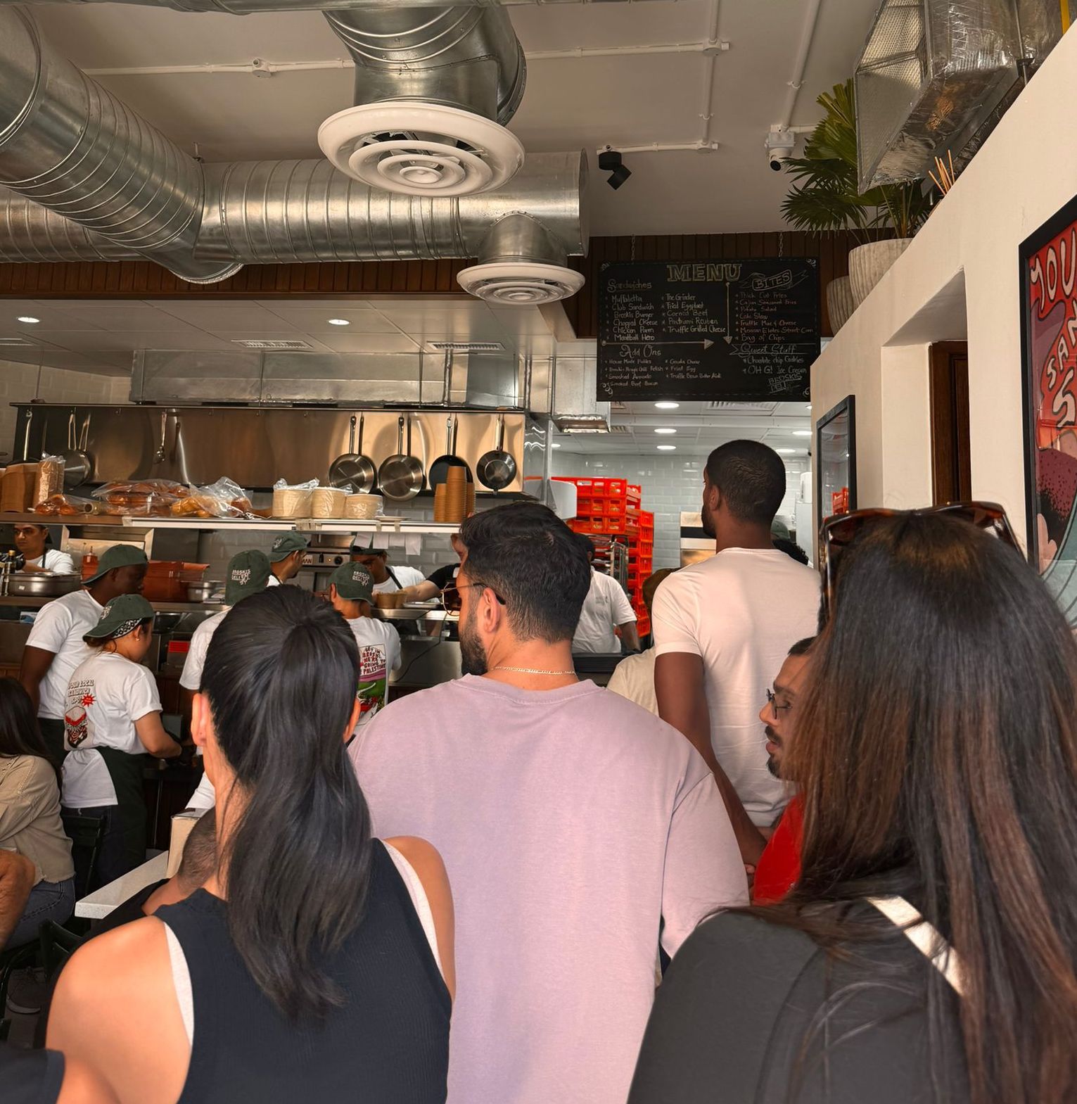 Hungry crowds line up at Broskis