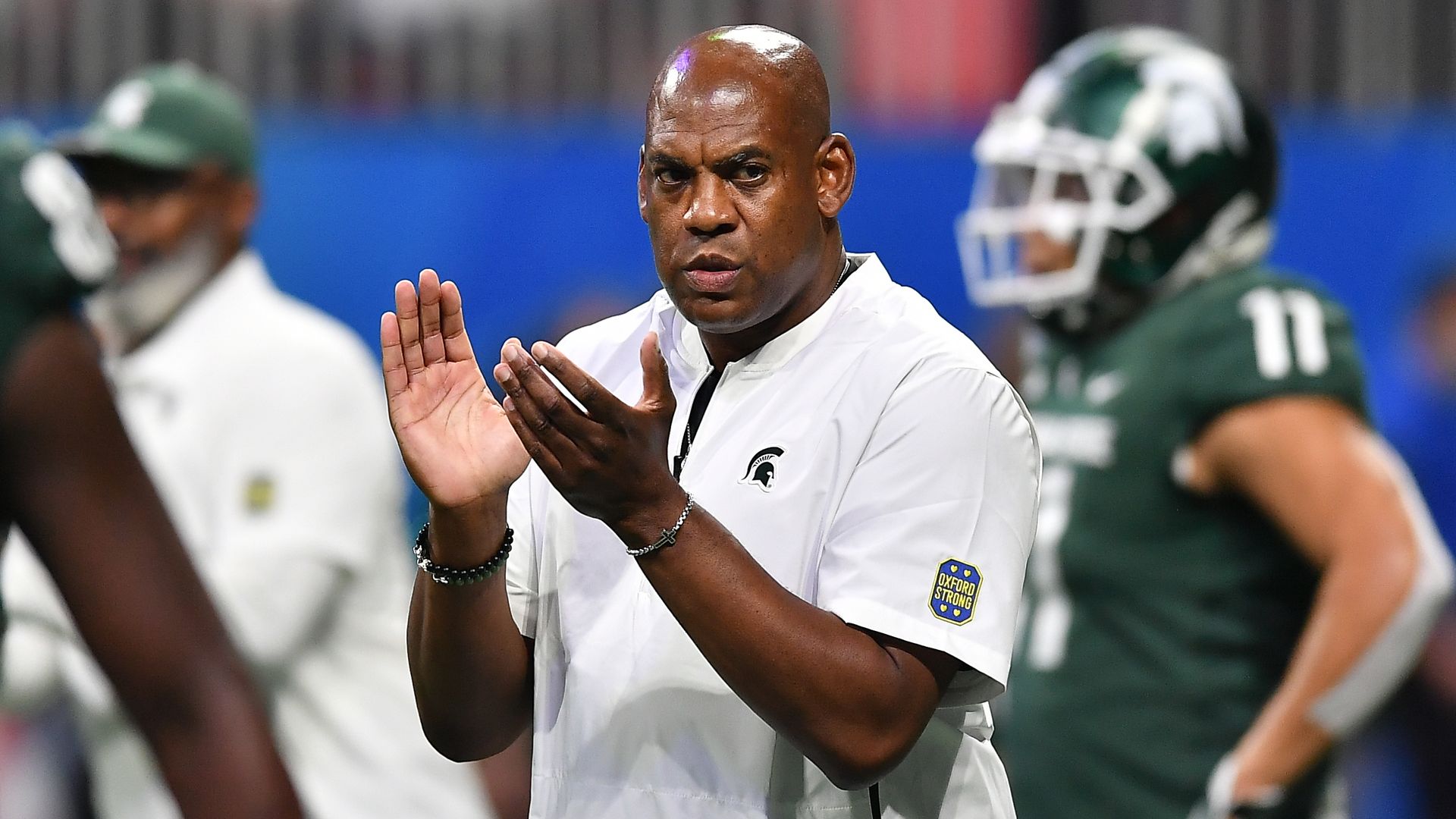 Michigan State football coach Mel Tucker
