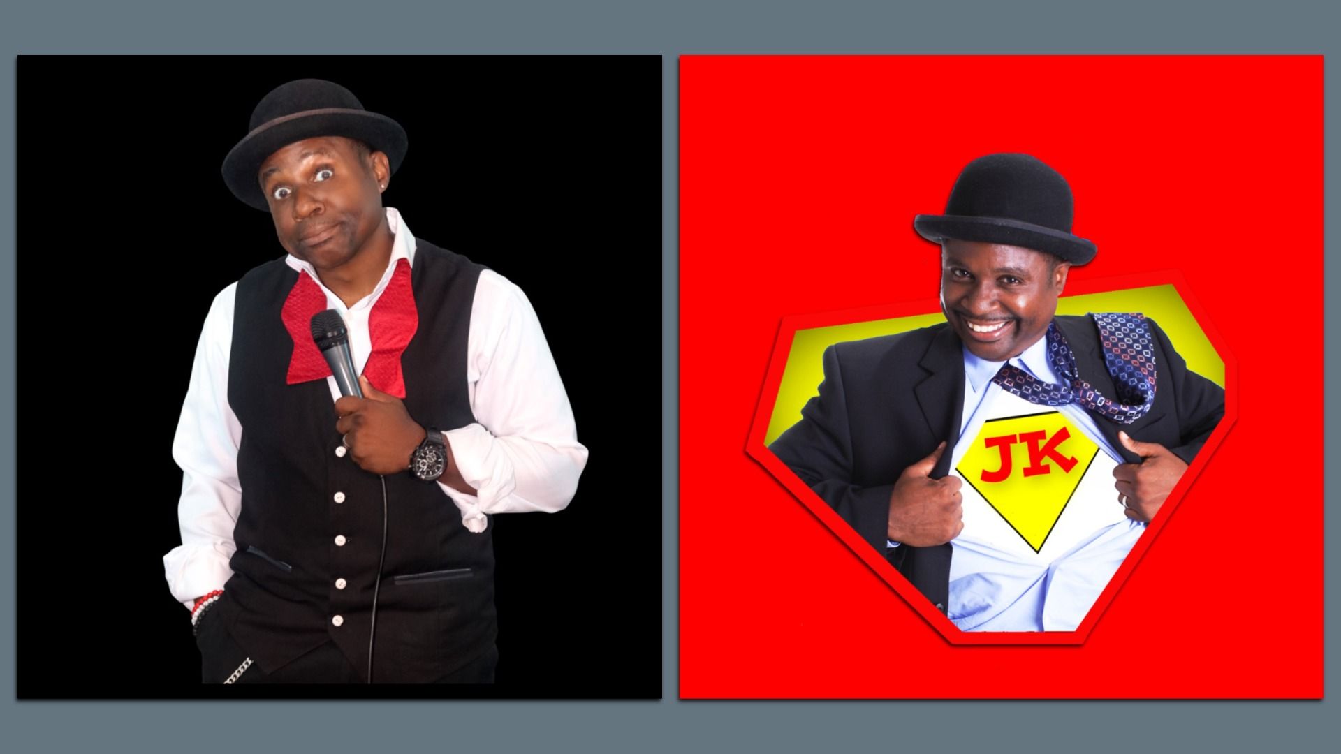 Photos of comic and magician Jamahl Keyes.