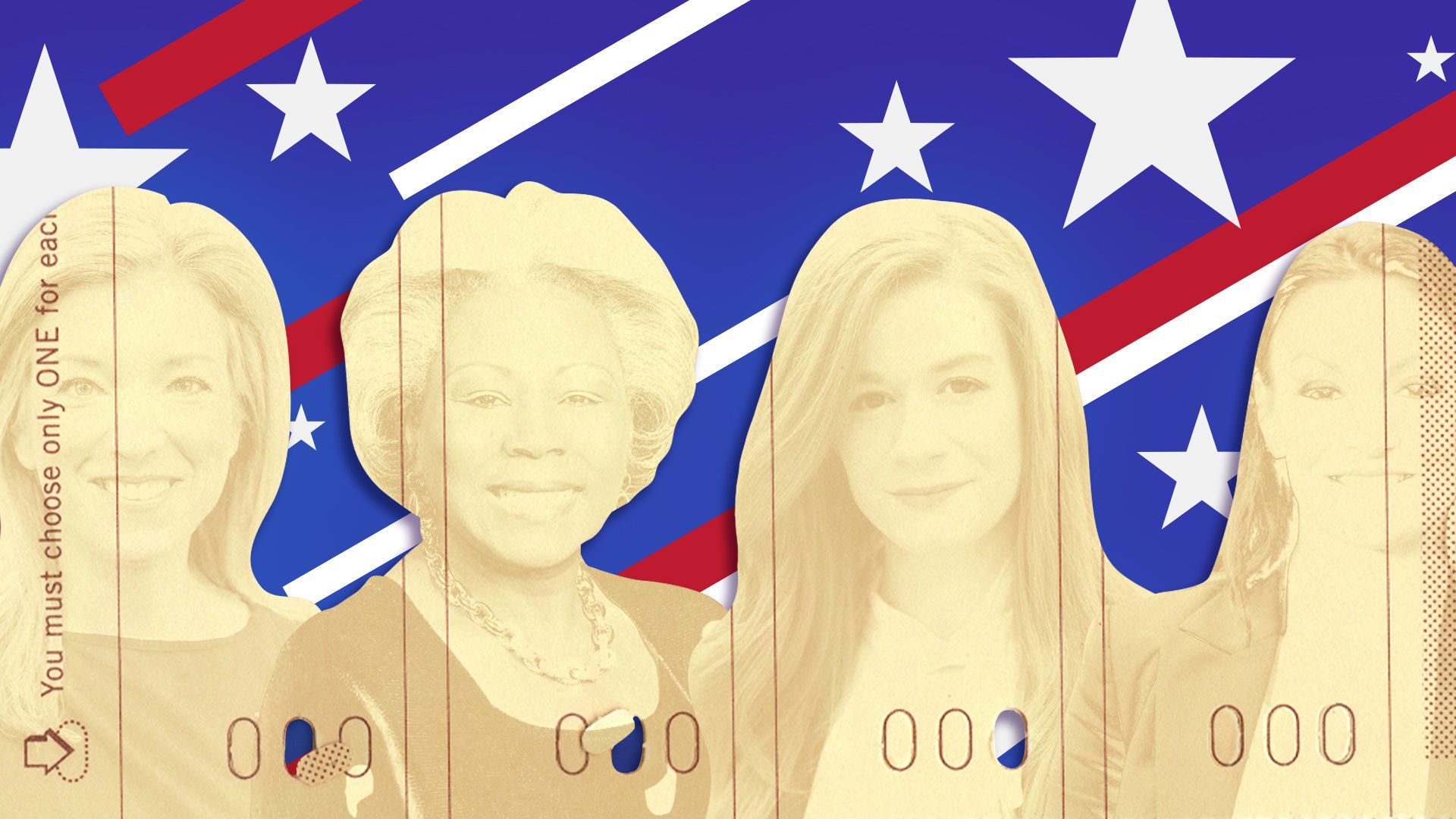 Photo illustration of Jen Jordan, Louise Lucas, Mallory McMorrow, and Nikki Fried.