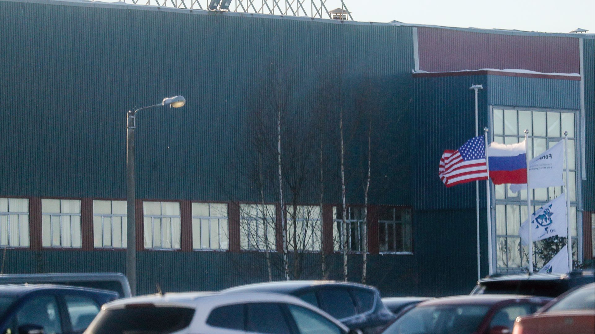 A view of the Ford Sollers plant in Vsevolozhsk in 2019.