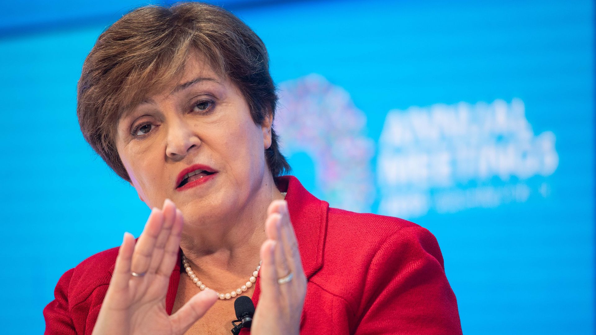 A photo of IMF managing director Kristalina Georgieva.