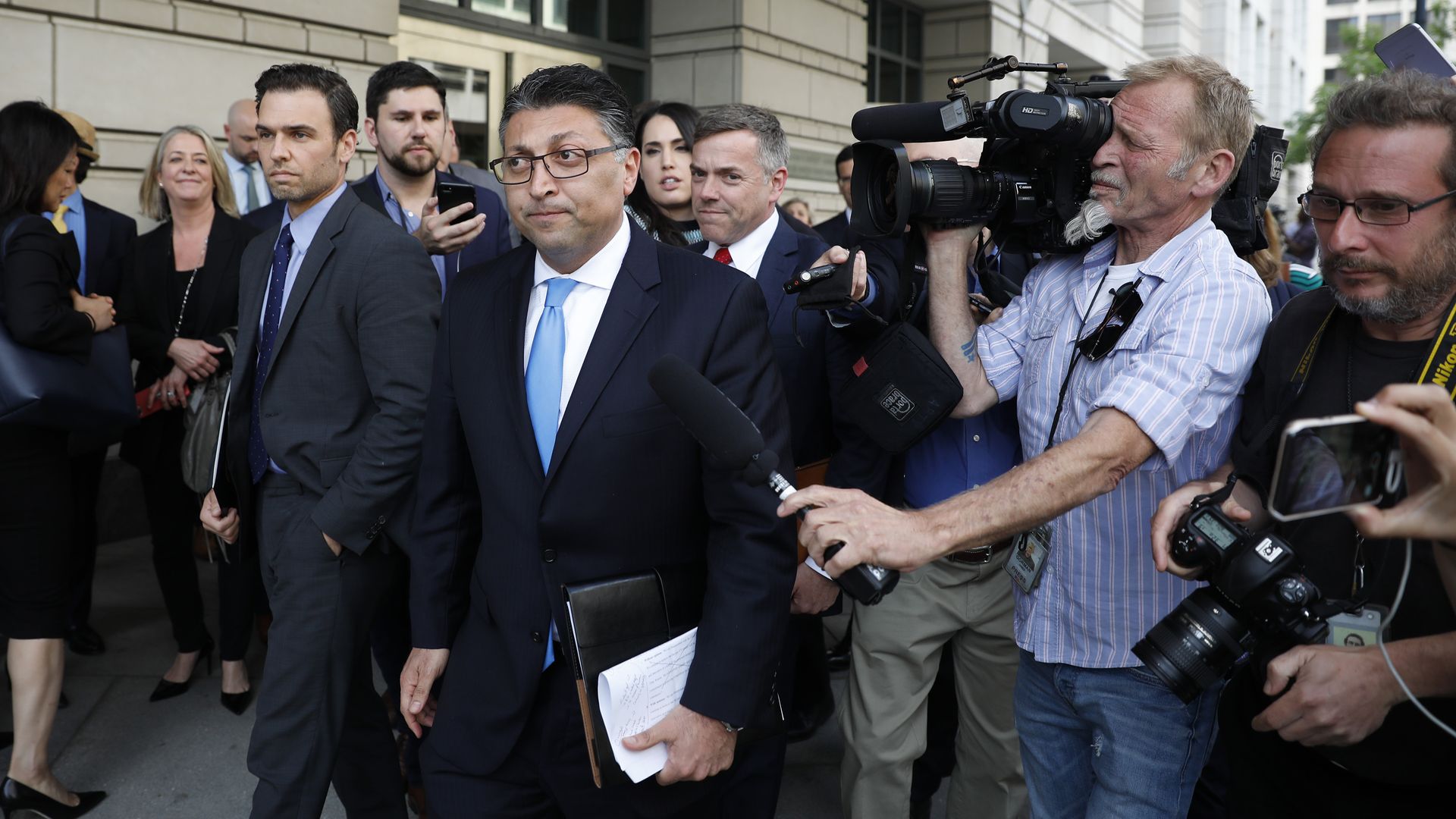 Justice Department antitrust chief Makan Delrahim leaves court