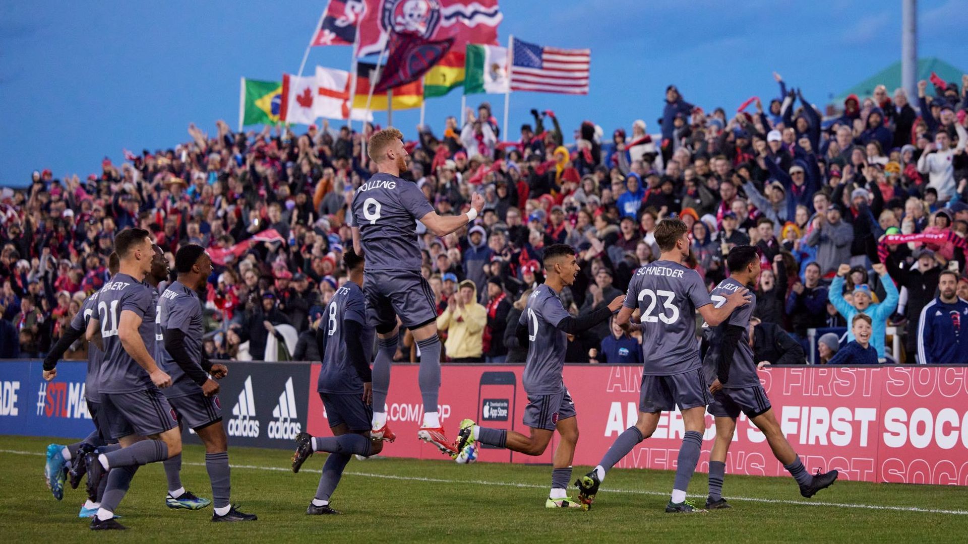 MLS Next Pro celebration