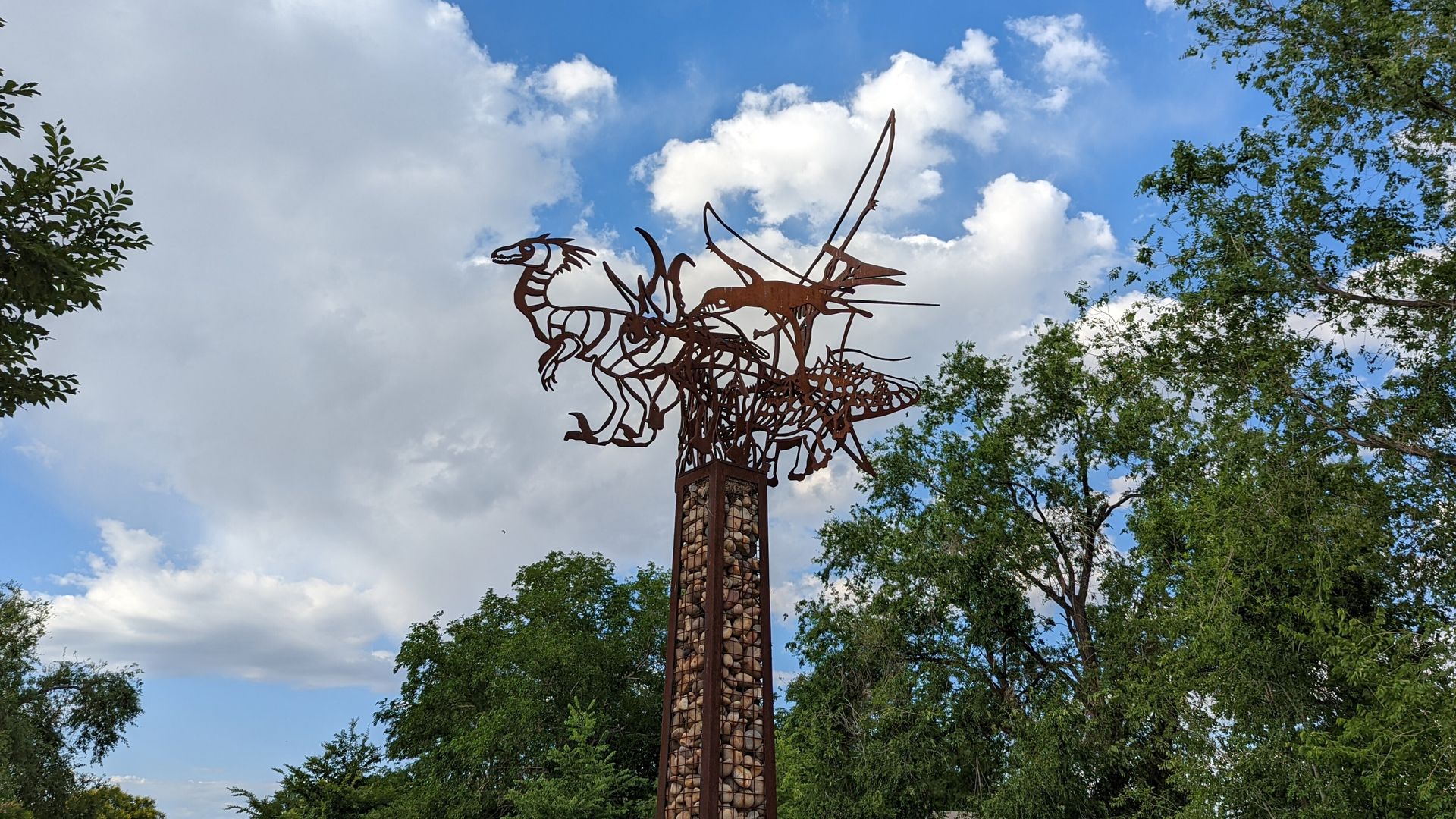 A sculpture in Salt Lake City.