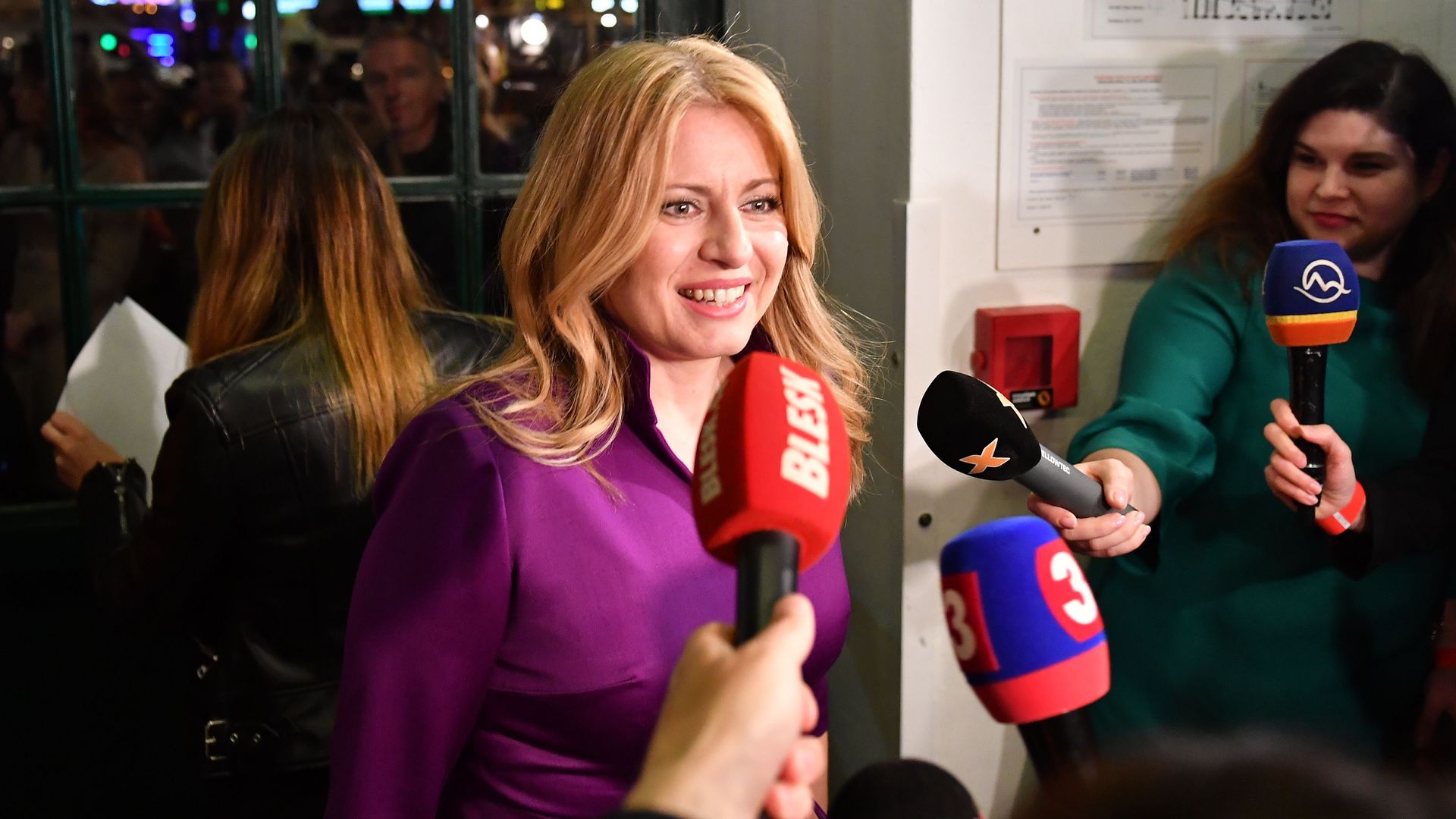 Zuzana Caputova  was declared the victor in Slovakia's presidential election early Sunday.