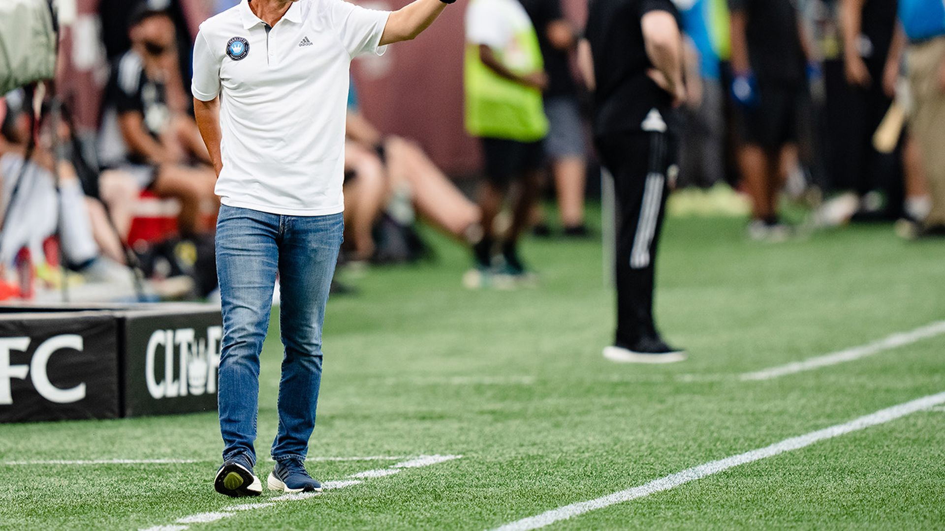 Charlotte FC interim head coach Christian Lattanzio. Photo: Jacob Kupferman/Getty Images
