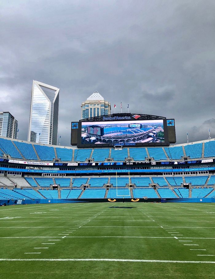 Bank of America stadium empty