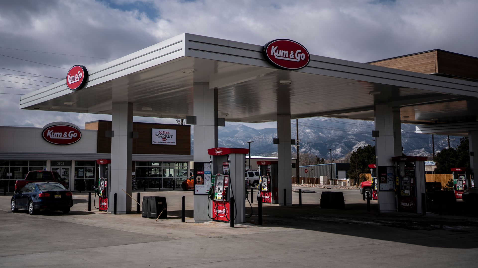 Kum & Go parking lot in Colorado