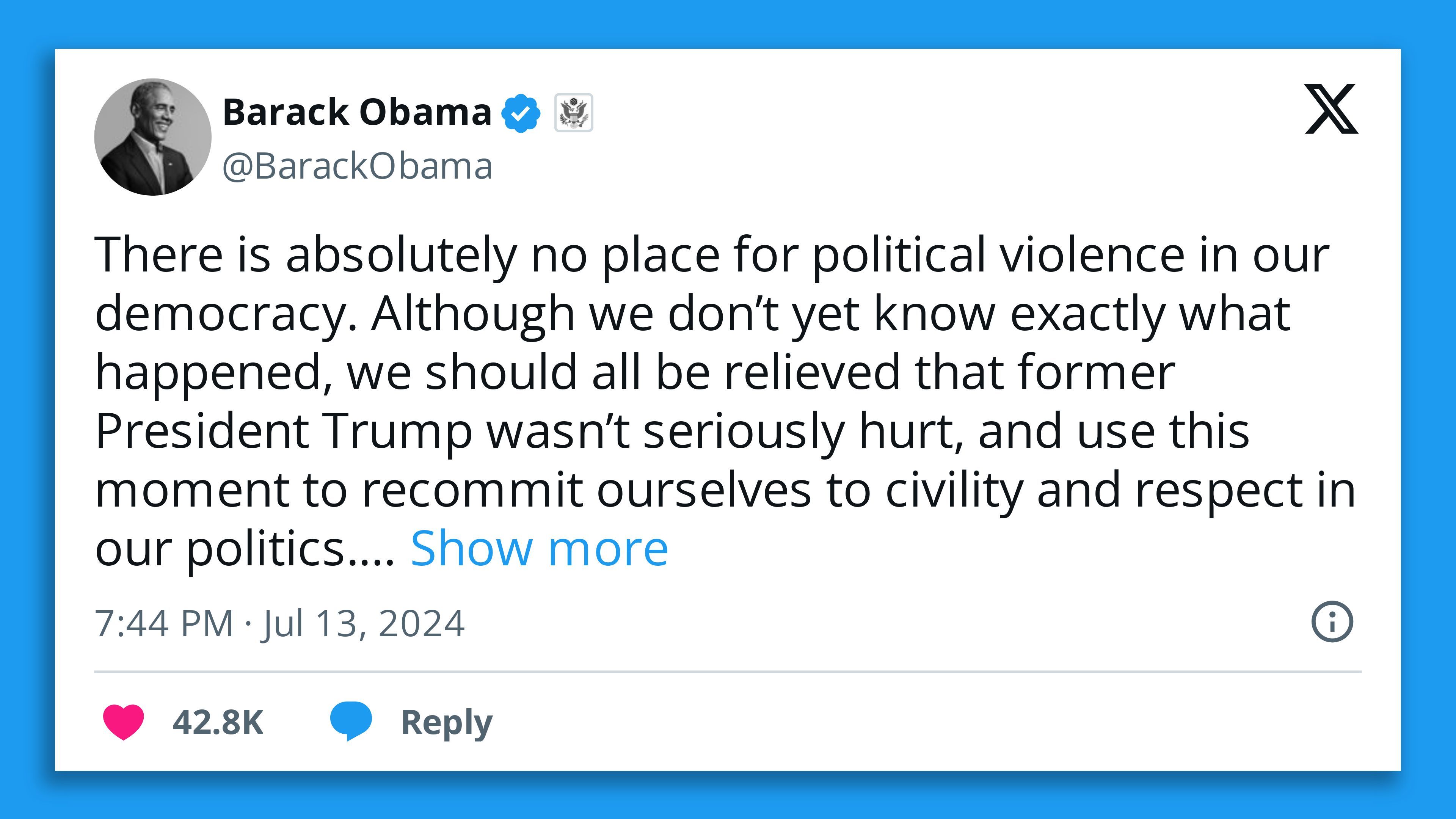 Obama tweet