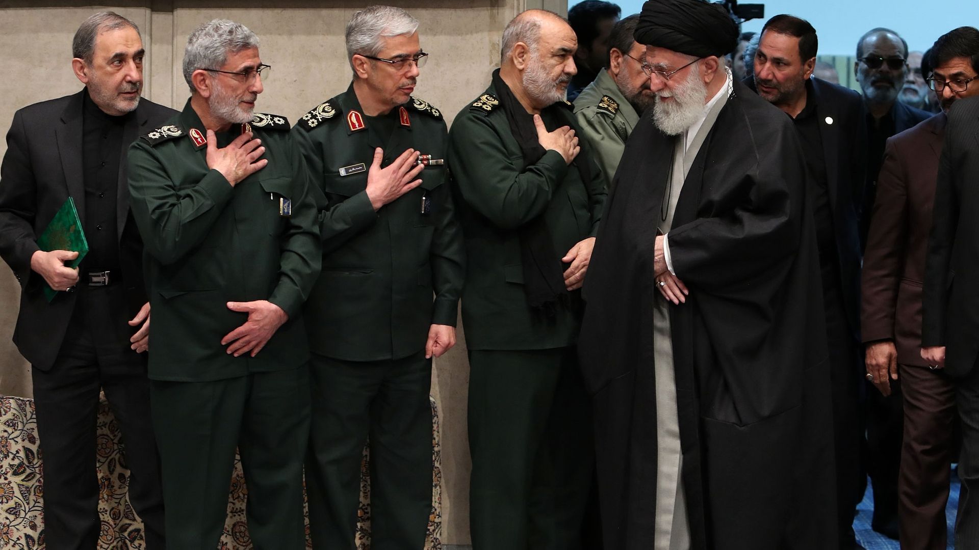 Khamenei with generals