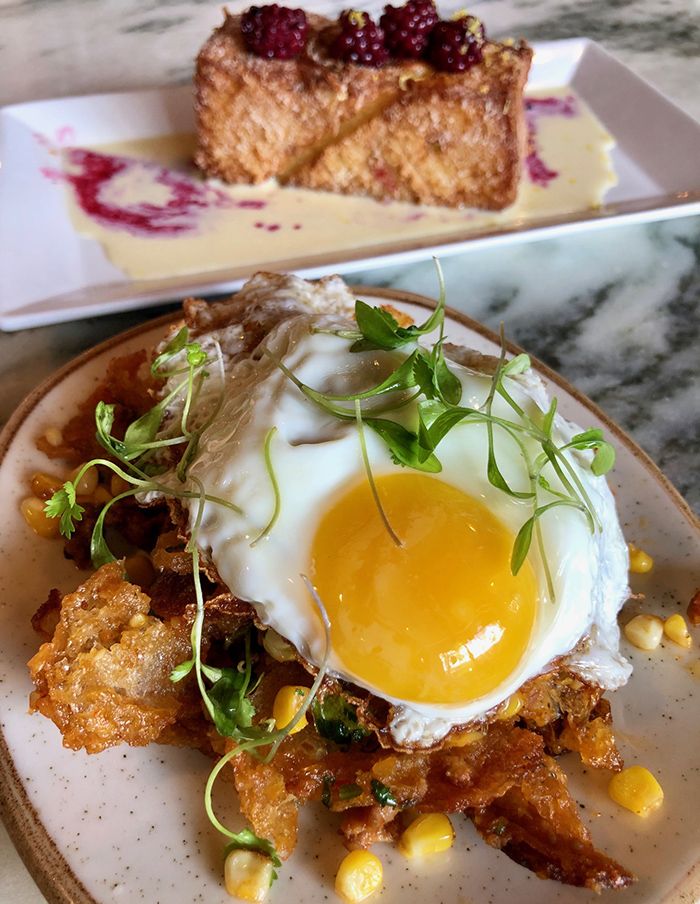egg dish at barcelona wine bar in charlotte