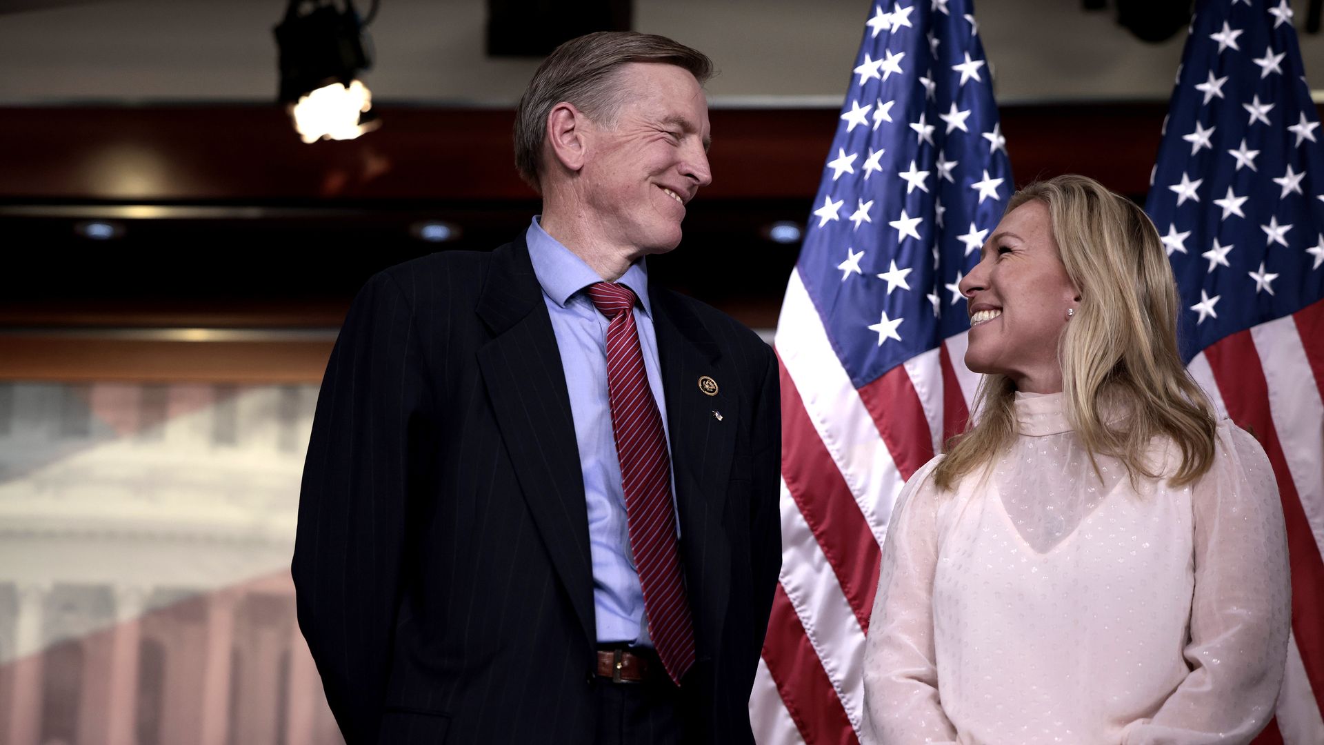 Paul Gosar and Marjorie Taylor Greene