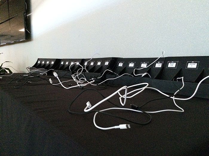 phone charging station