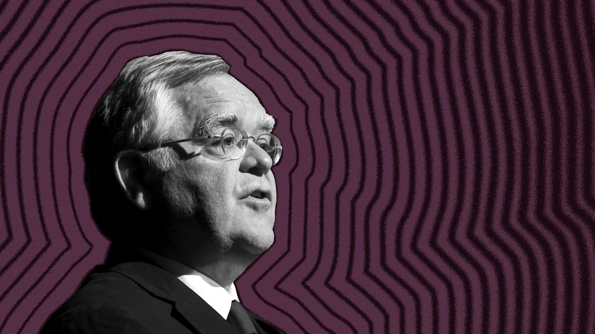 Photo illustration of Nashville Mayor John Cooper with lines radiating from him.