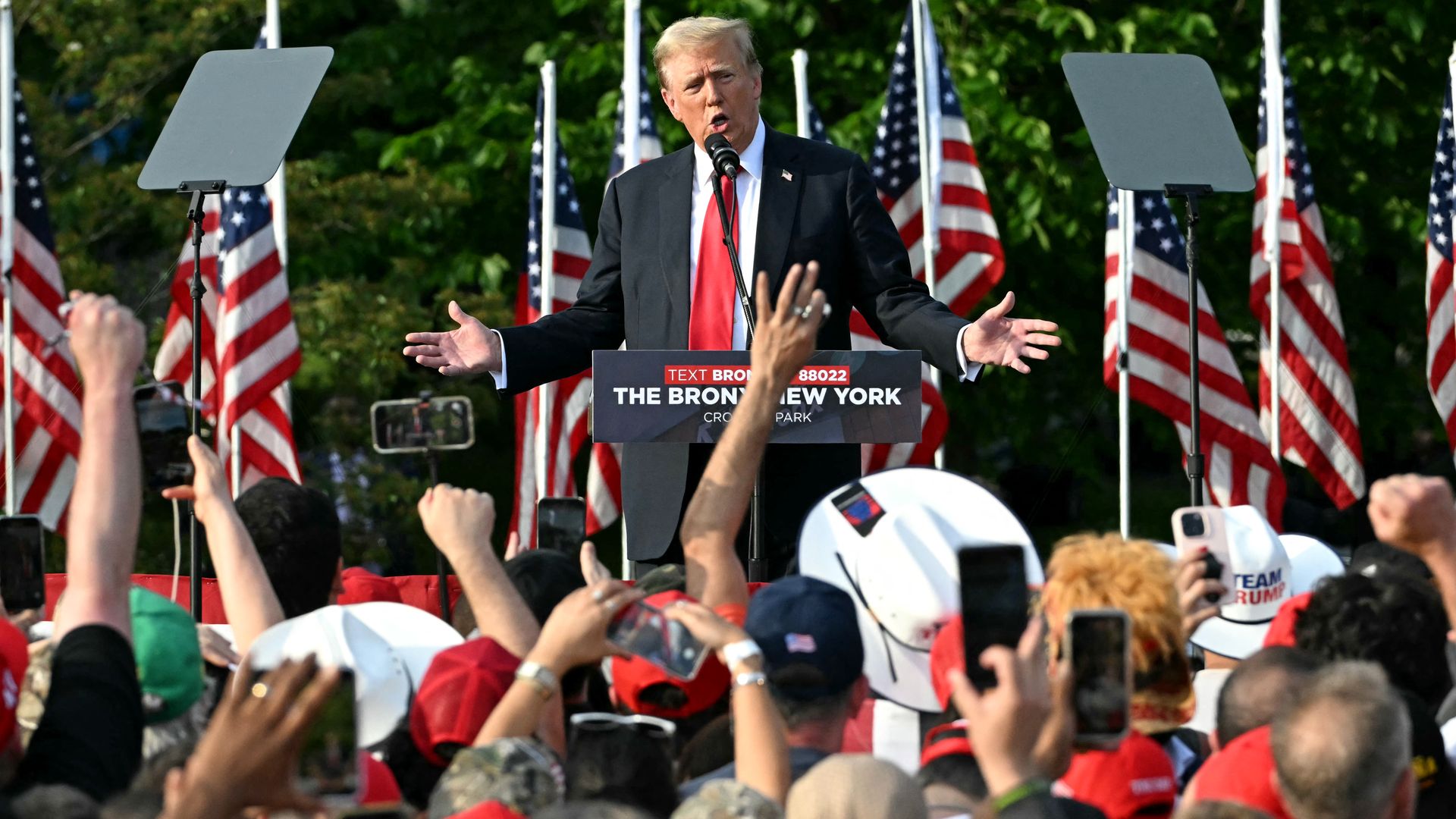 Trump Rally Bronz Trump's Bronx rally looked very different than the usual MAGA crowd