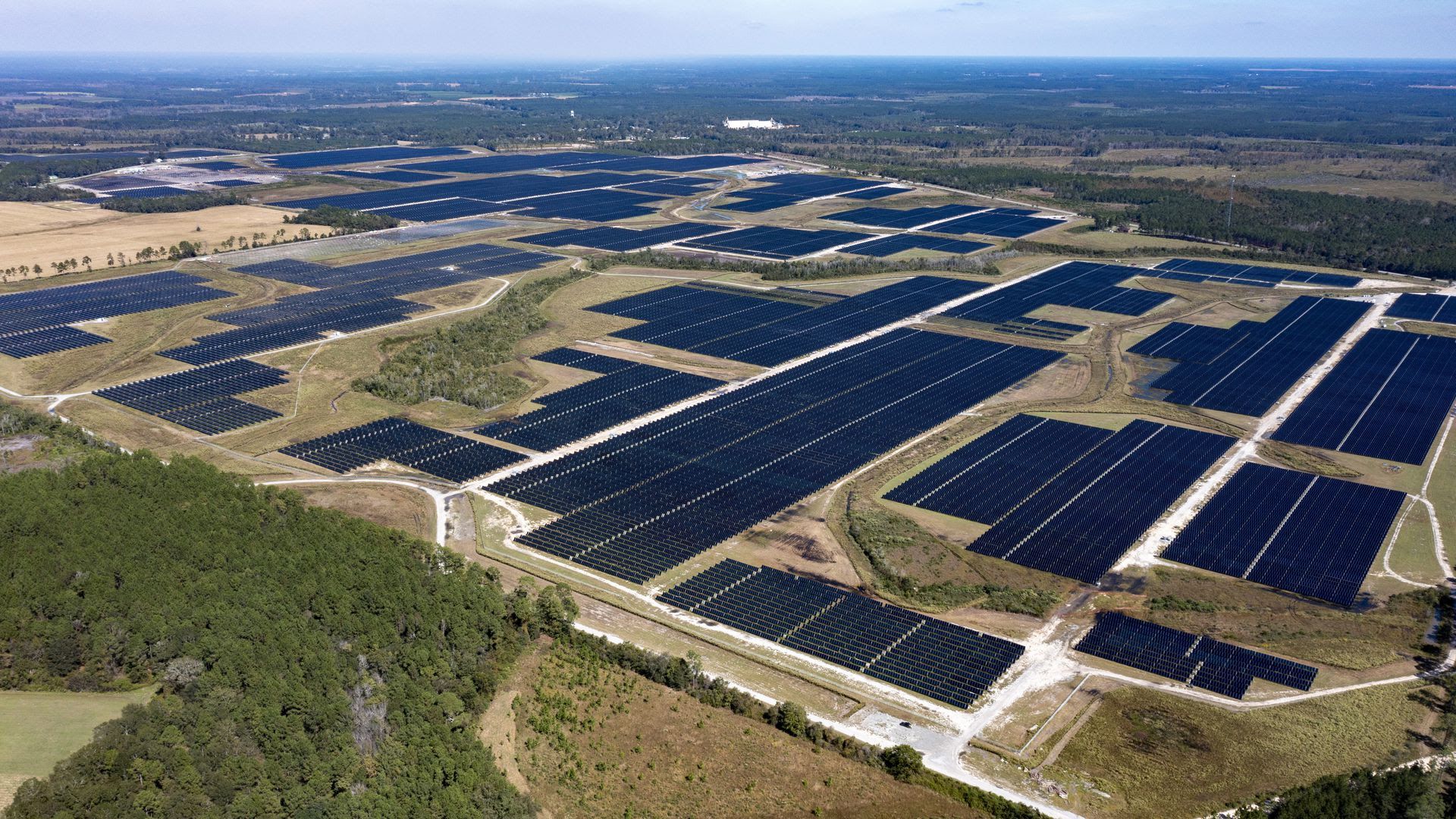 A Silicon Ranch solar facility from above.