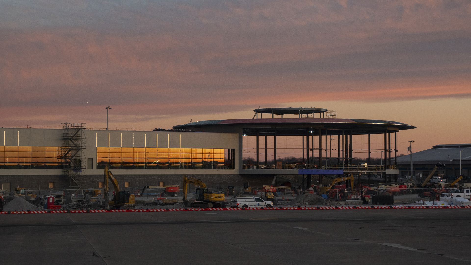 Construction on an expansion project at BNA.