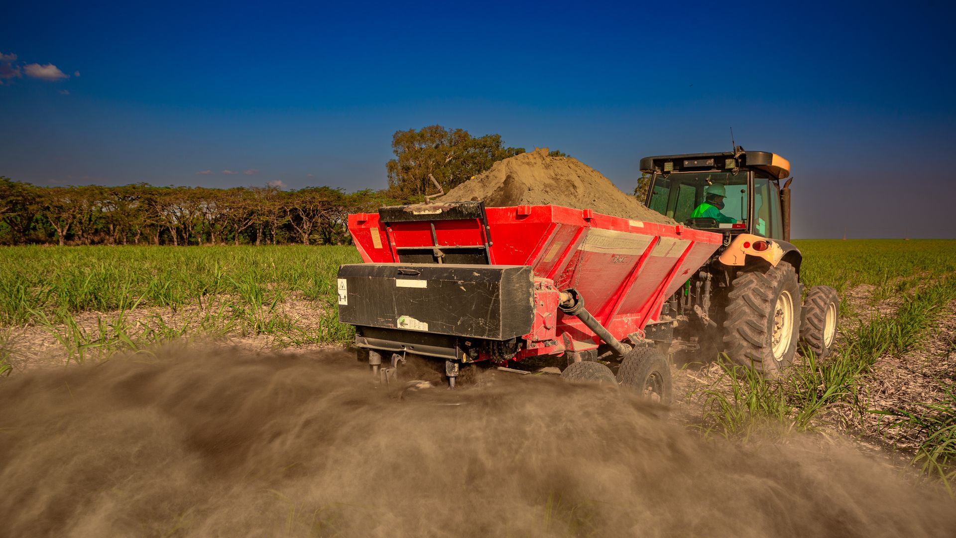Spreading pulverized rock on cropland removes carbon and can increased crop productivity