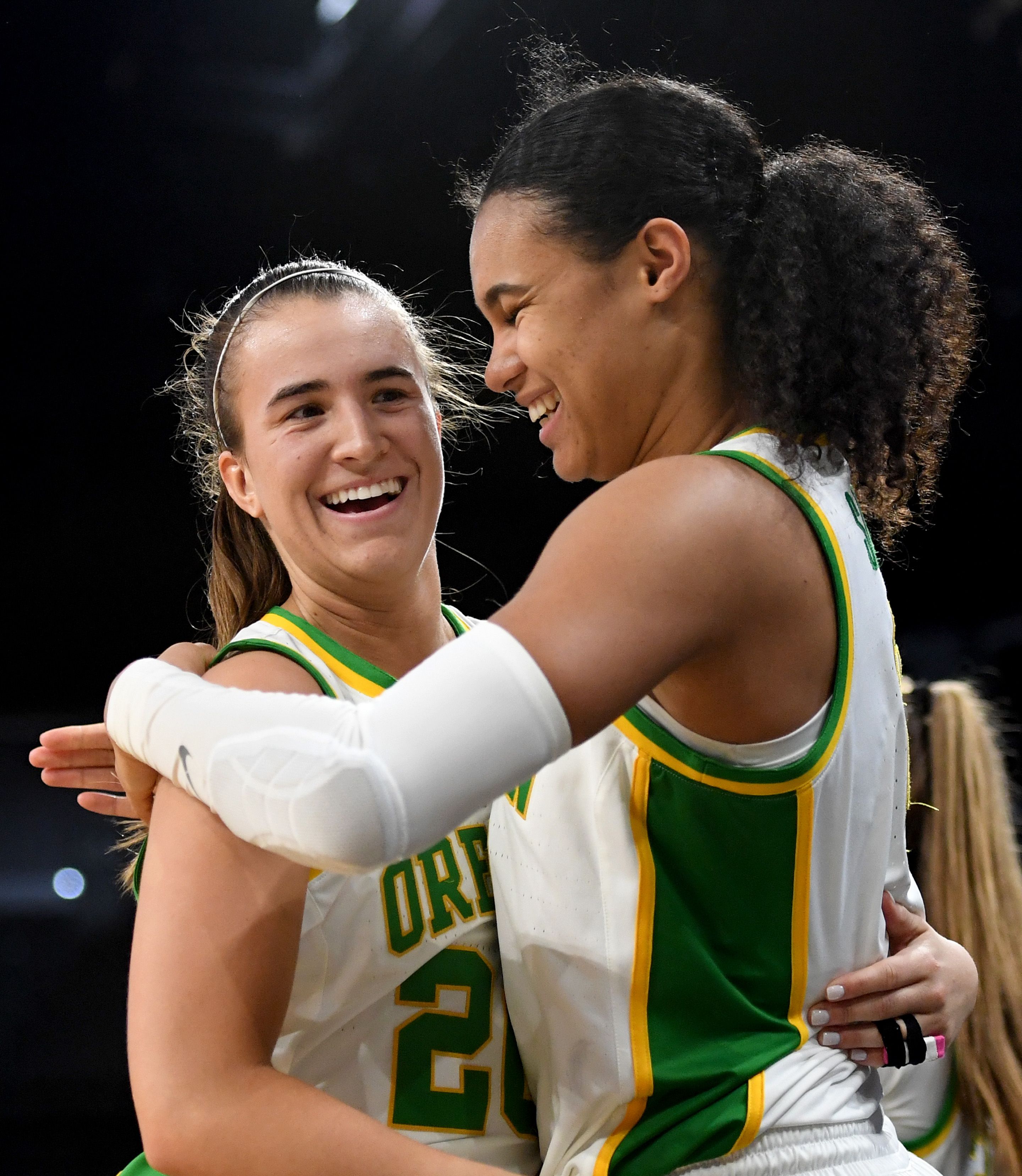 Sabrina Ionescu and Satou Sabally