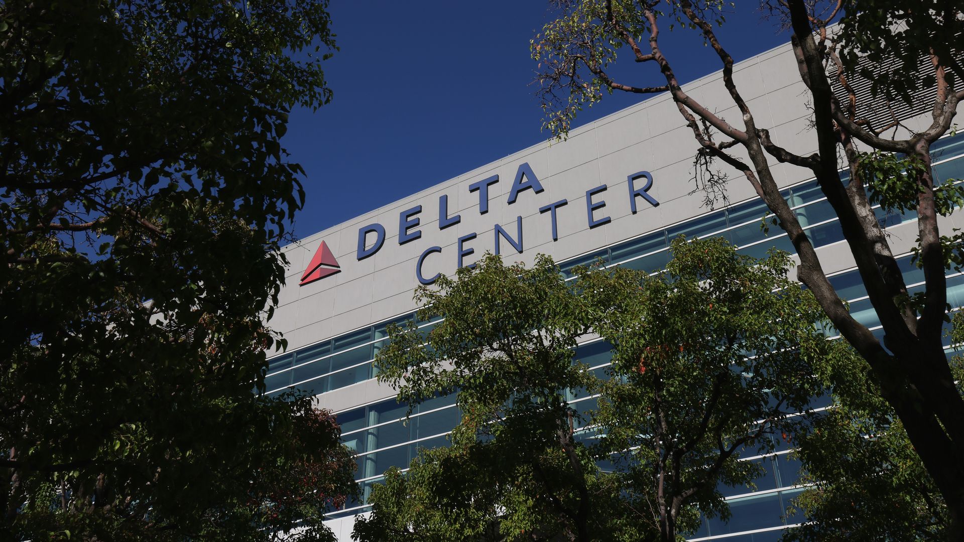 SALT LAKE CITY, UTAH - OCTOBER 07: A view of the Delta Center on October 07, 2024 in Salt Lake City, Utah. 