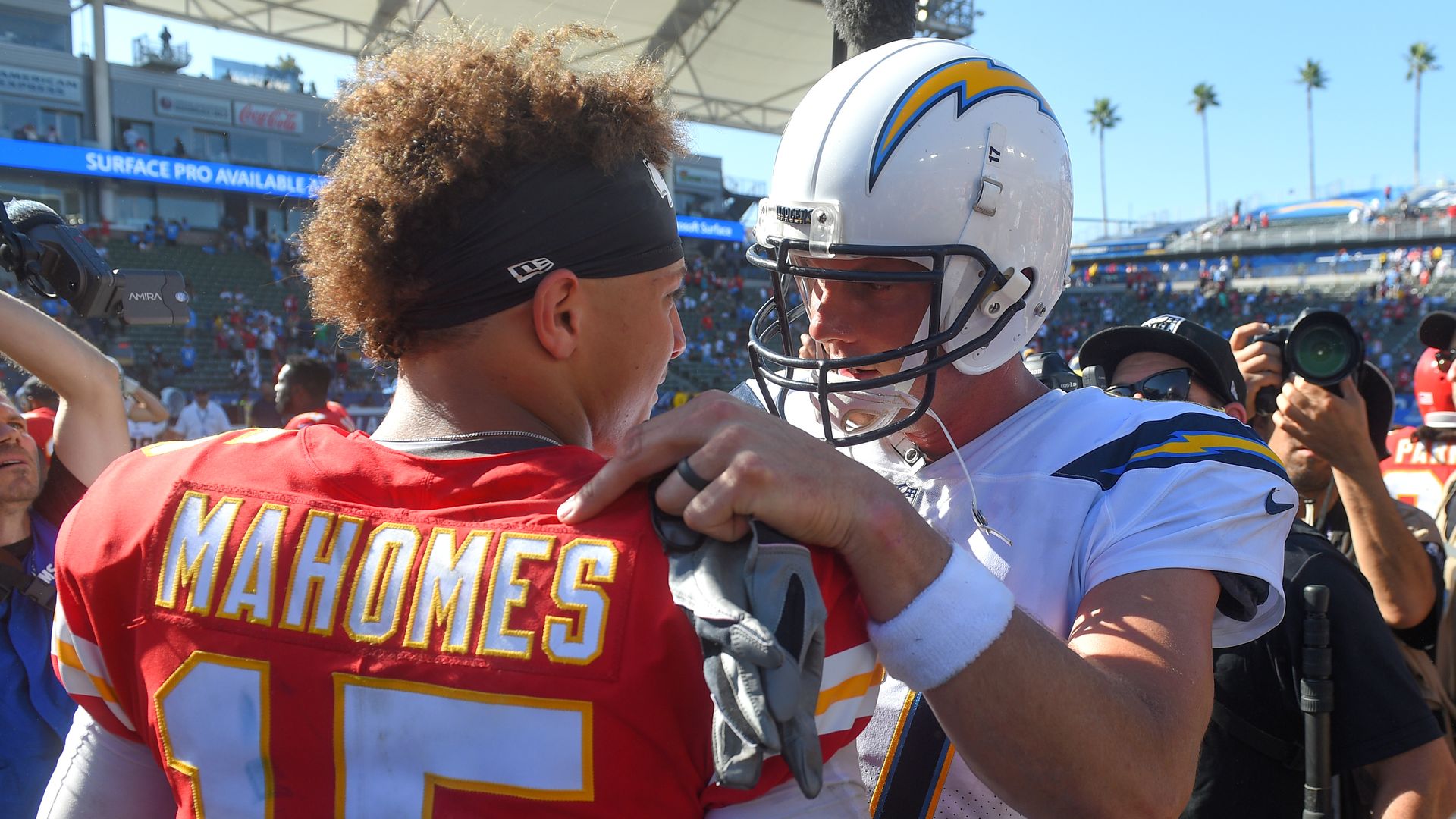 Patrick Mahomes and Philip Rivers