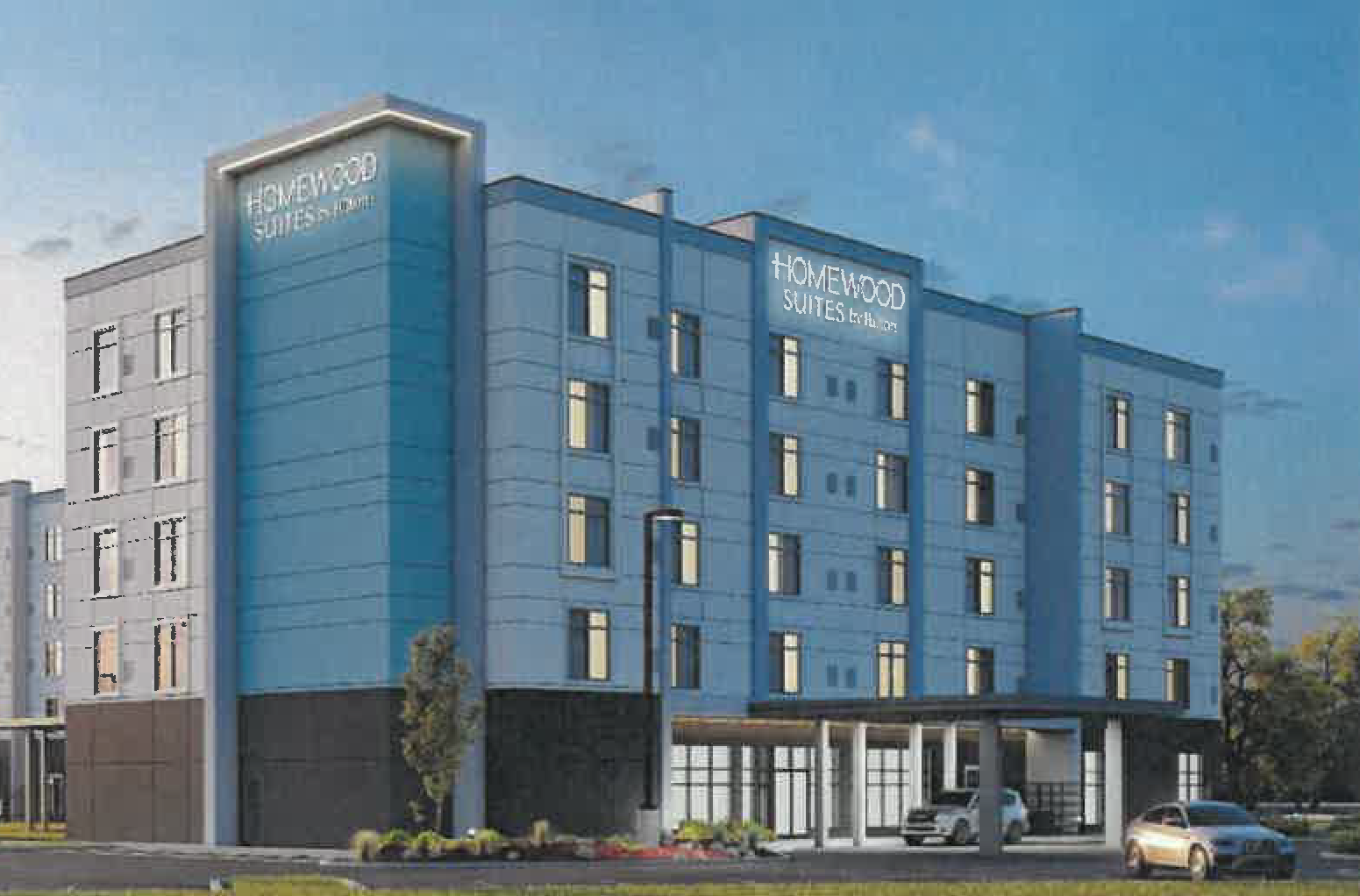 Rendering for the 150-room hotel. Rendering: Courtesy of the City of Charlotte