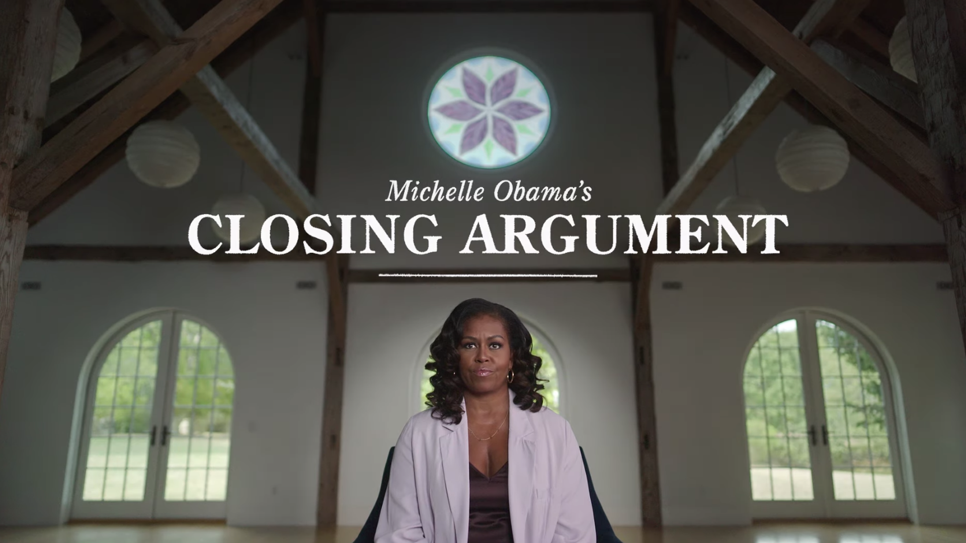 Picture of Michelle Obama in a church