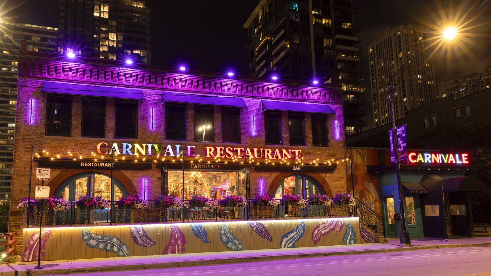  colorful exterior of restaurant 
