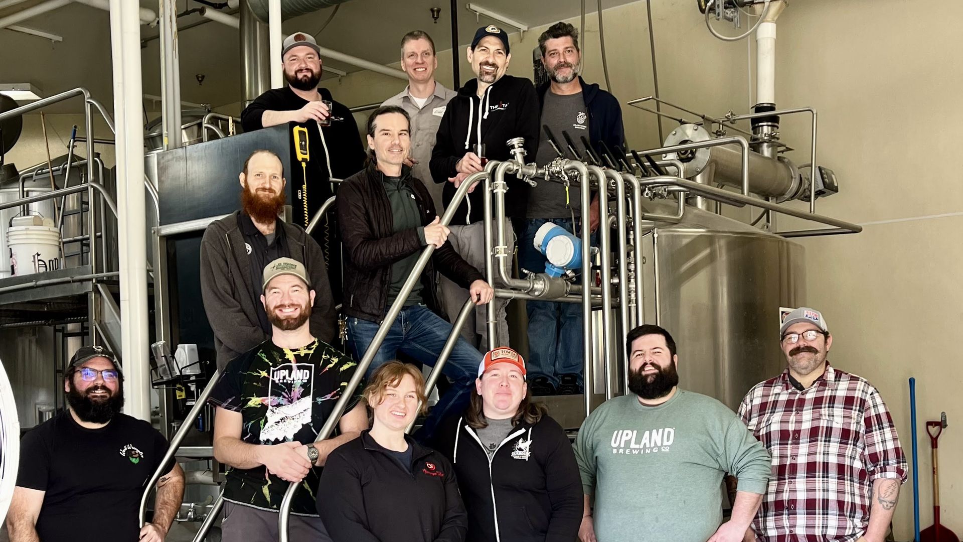 A group of Indiana brewers who worked with IU to make a special beer for America's 250th.
